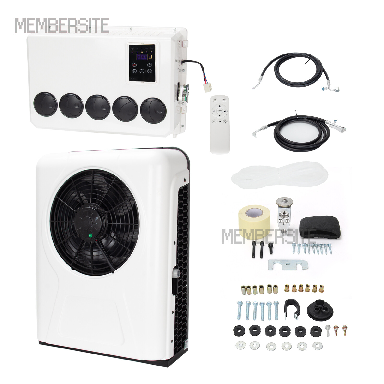 12000 BTU 12V Split AC Truck Cab Air Conditioner For Semi Trucks Bus RV Caravan