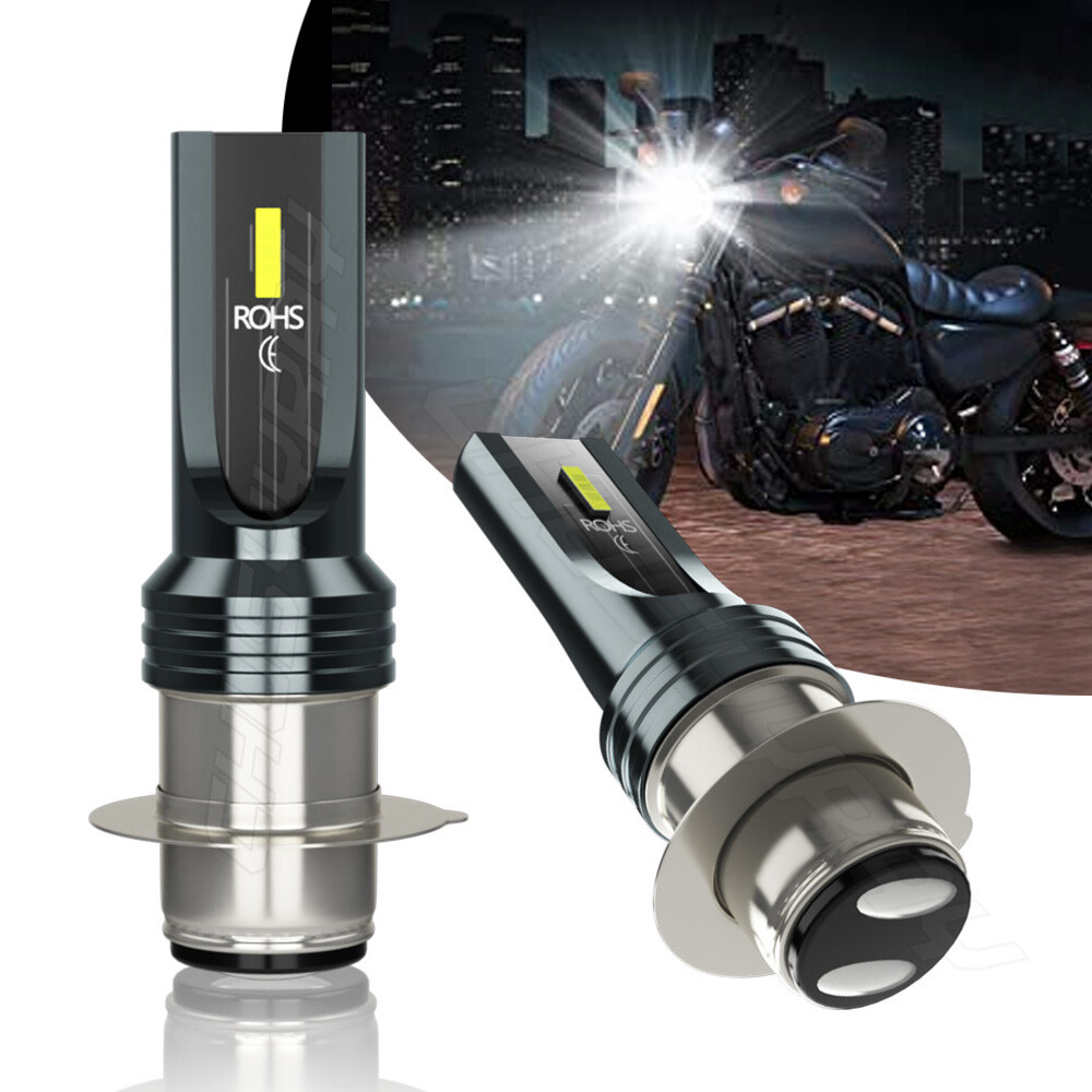 For Yamaha YFZ450 YFZ 450 2004-2017 2018 2pcs H6 LED Headlight 6000K White Bulbs