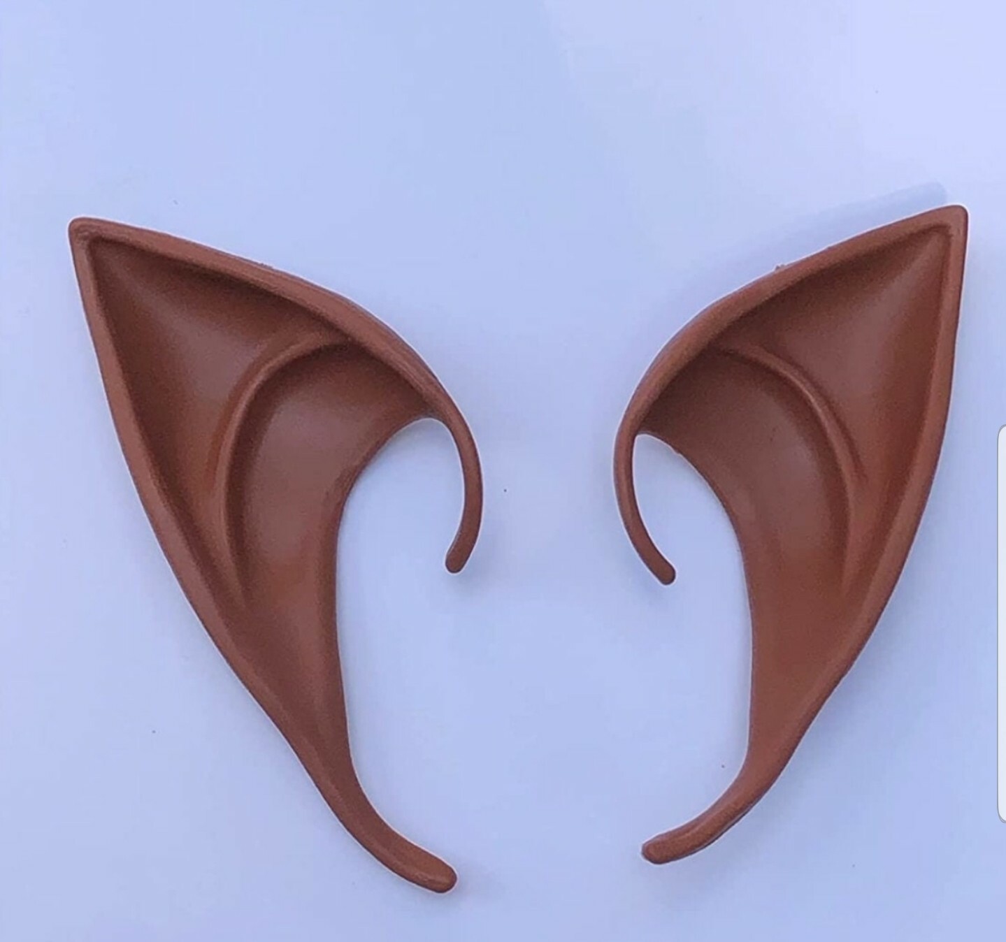 Dark skin Elf Ears latex Brown elven 10cm African American prosthetic cosplay