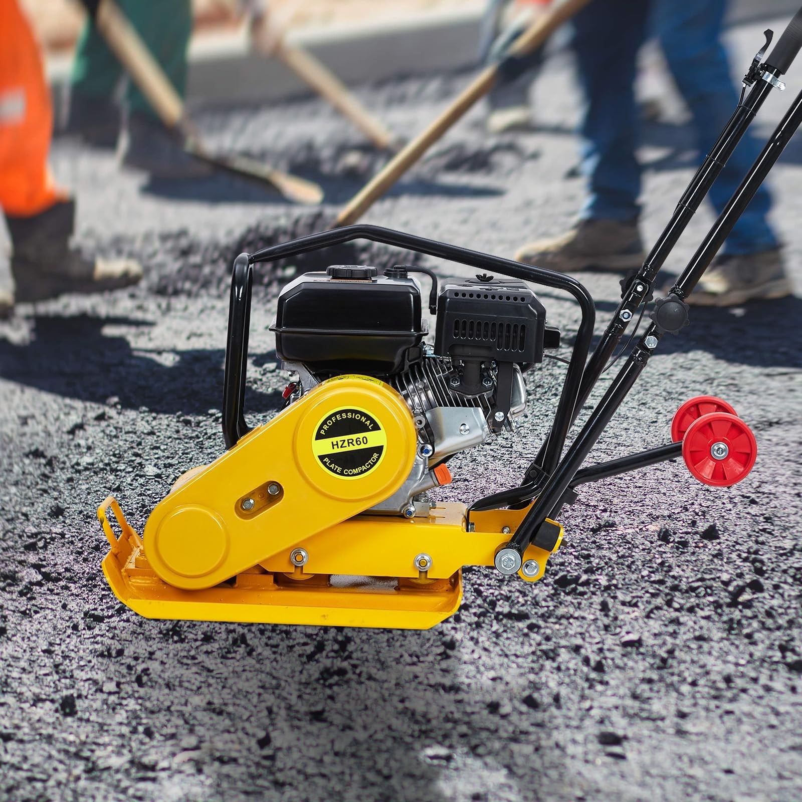 Plate Compactor 7HP, 4,200Lbs Force, 5,600 VPM for Soil & Gravel