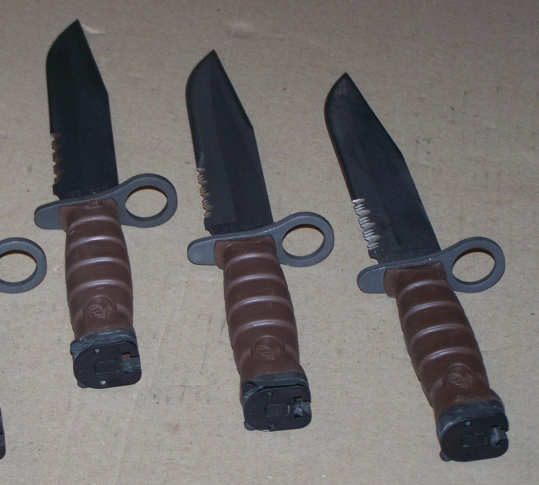 Vintage OKC3S Knife Marine Corps USMC Bayont & No Scabbard Ontario OKC-3S