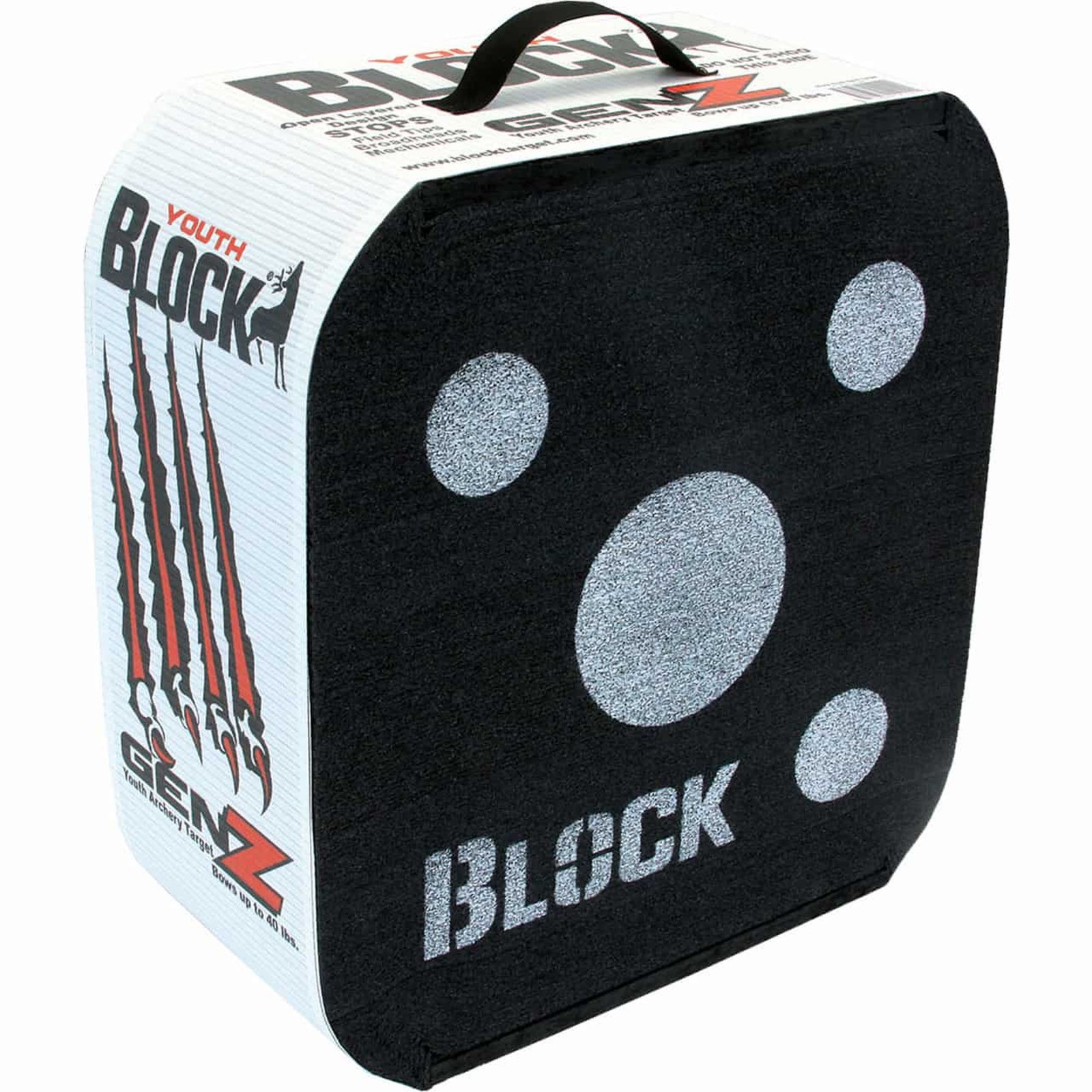 BLOCK GenZ Youth Archery Target 16" x 18" x 8", For Bows up to 40 lb Draw Weight