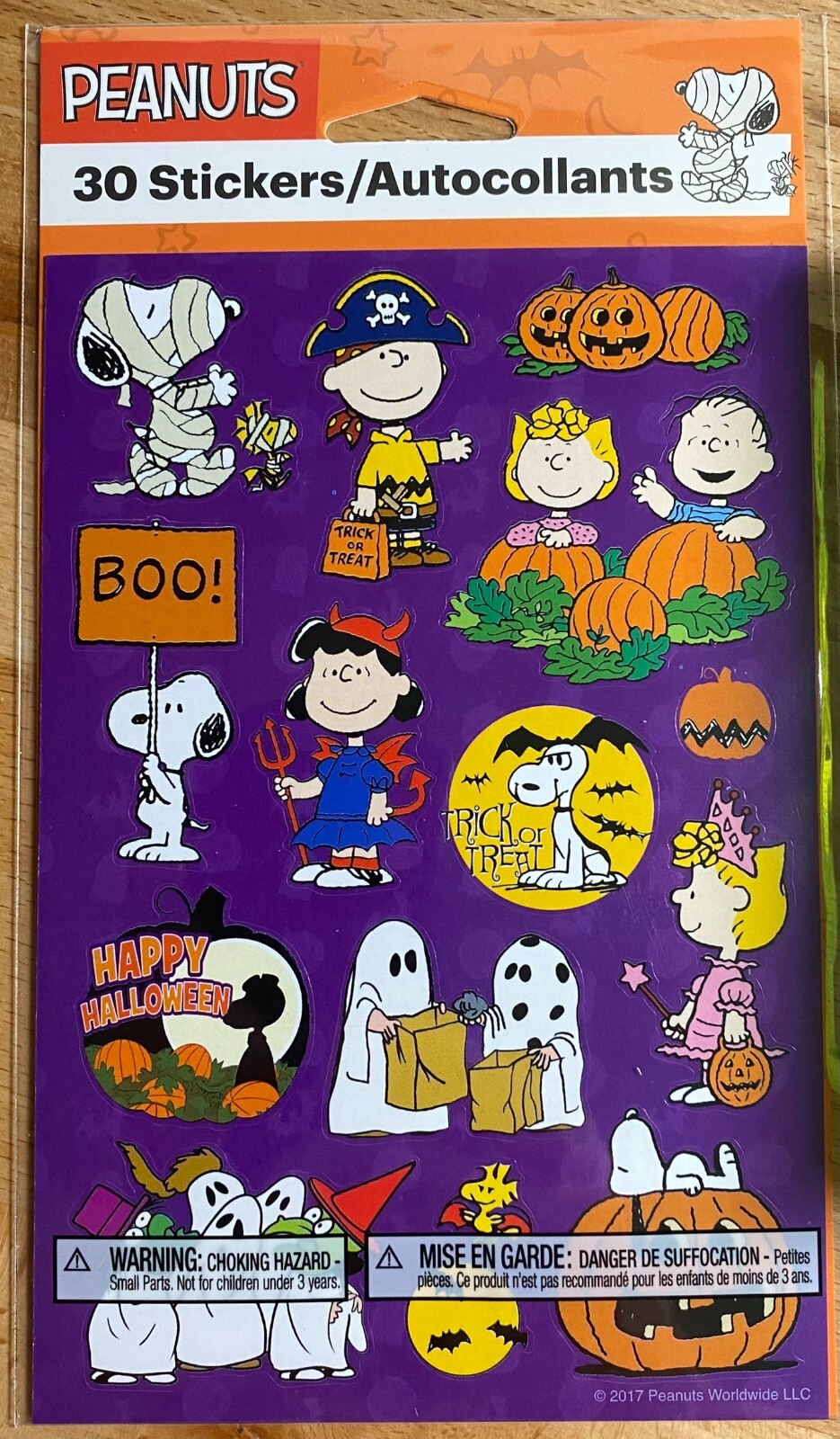 Peanuts Stickers Snoopy New Sealed 2 sheets Free Ship