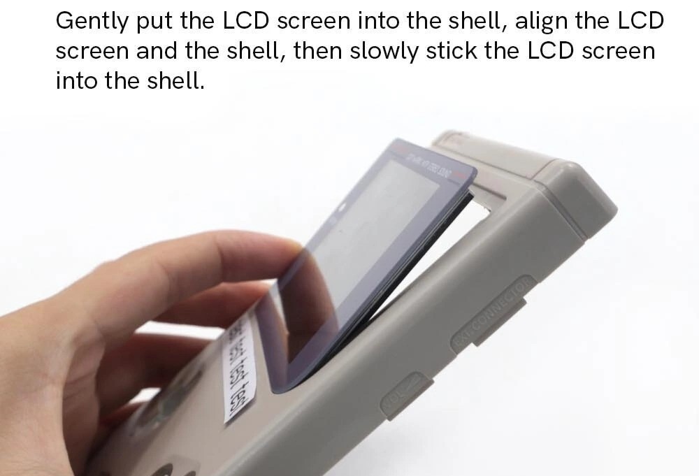 Game Boy DMG Laminated IPS Kit w/ Shell & USB-C LiPo Battery Gameboy *NO SOLDER*