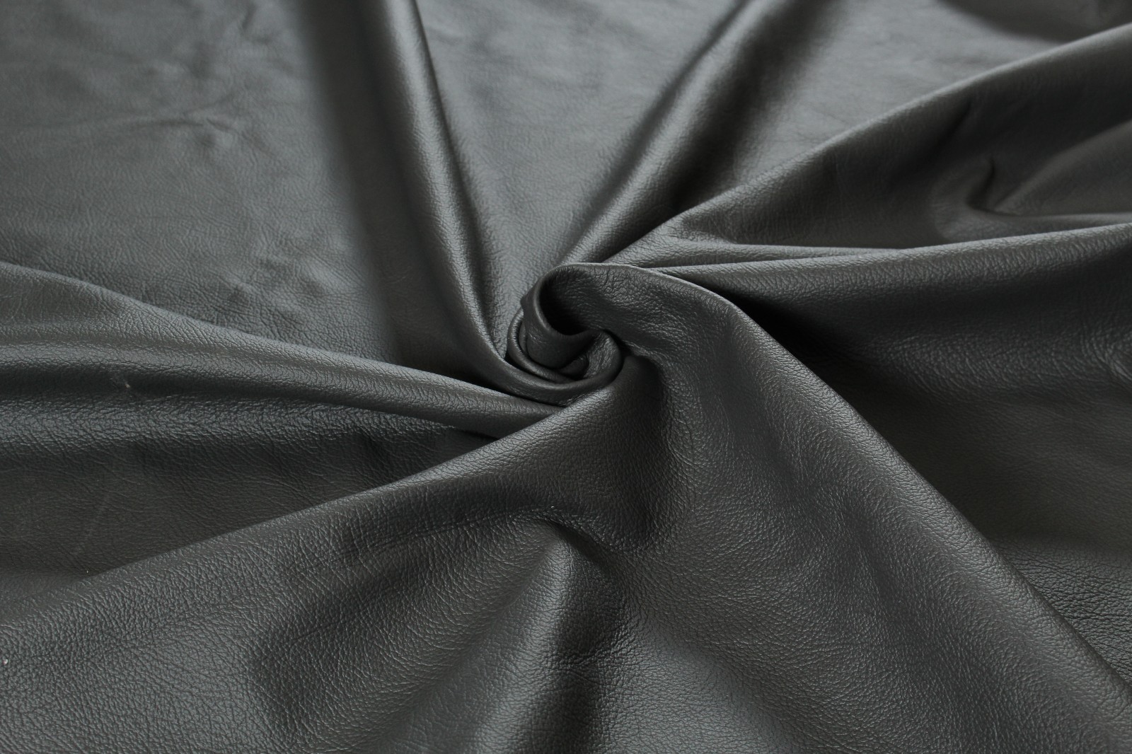 Black Leather Cowhide Remnant 9.5" X 12" ET 39