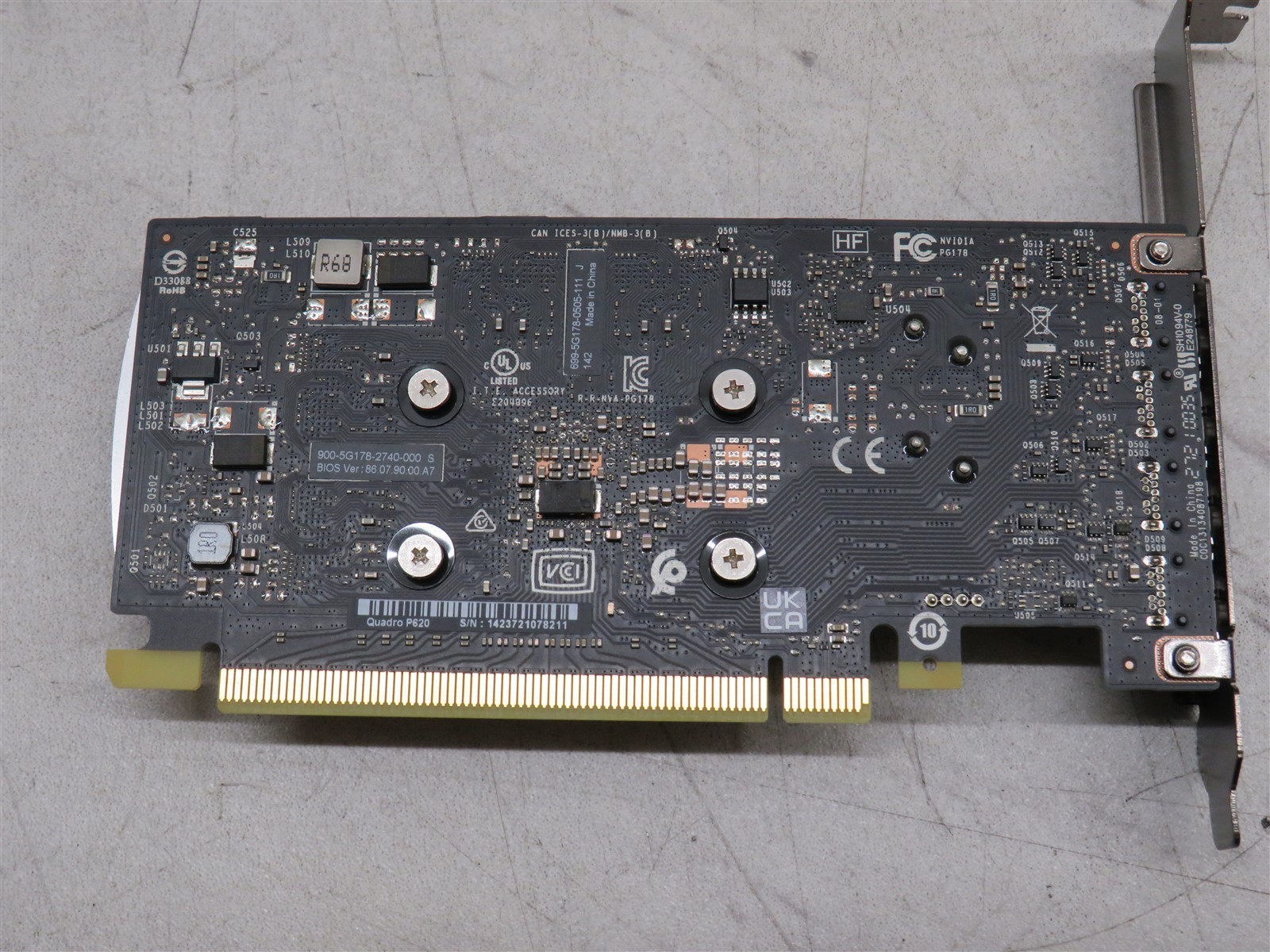 NVIDIA Quadro 2GB GDDR5 Quad-Port Video Graphics Card P620 900-5G178