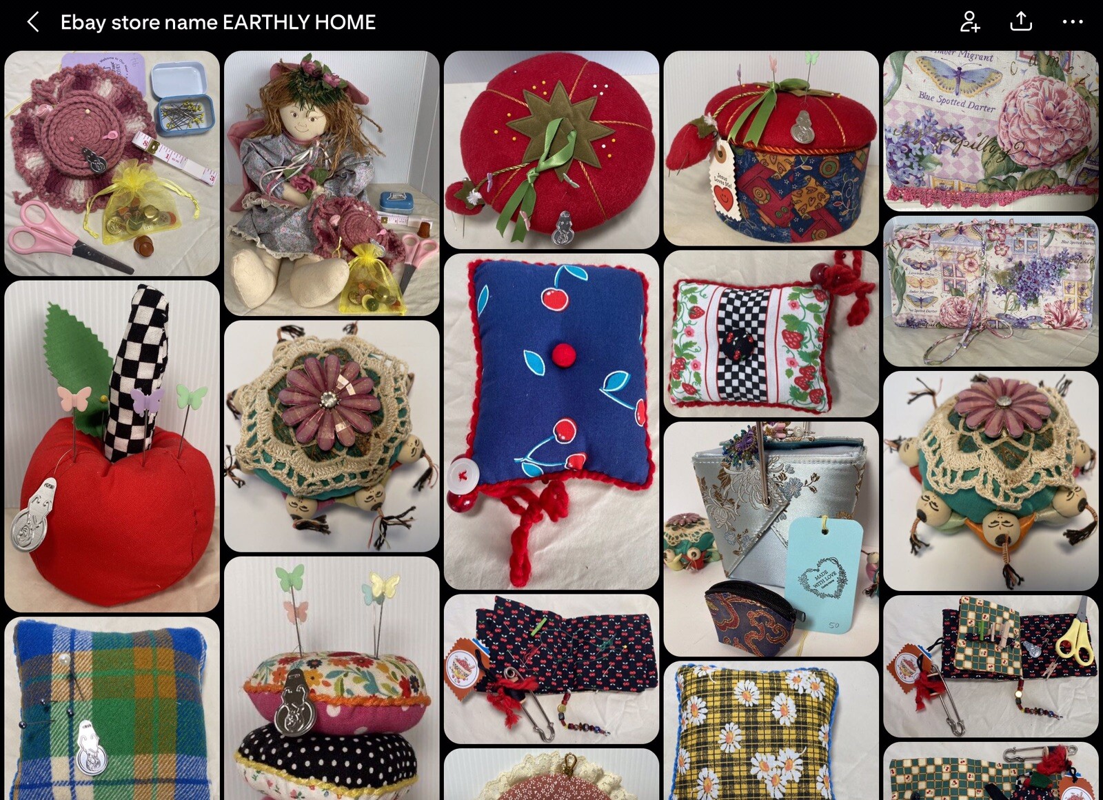 Pin cushion Needle Book Notions 31