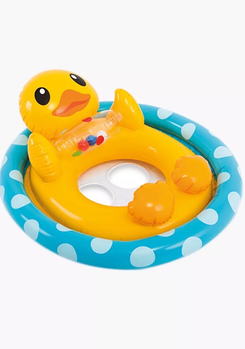 Intex Inflatable See Me Sit Pool Ride Duck Float age 3-4  weight to 50 Lbs NEW