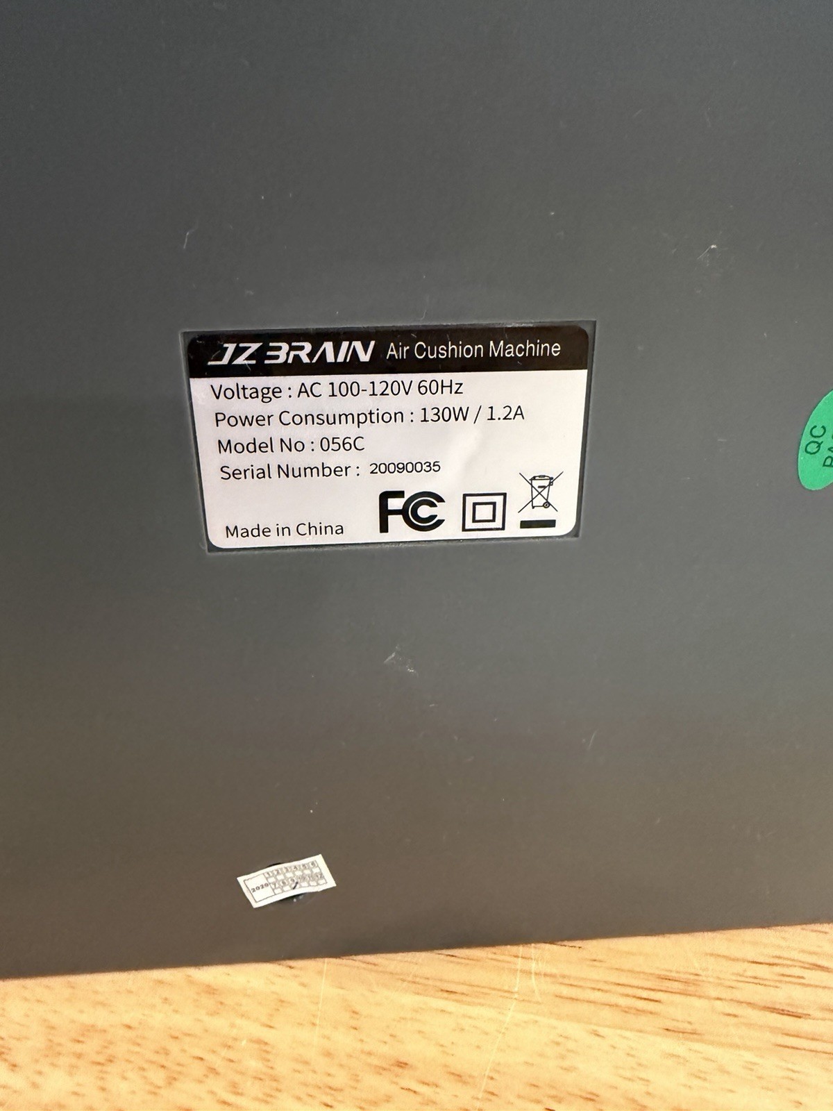 JZBRAIN 056C Air Cushion Air Pillow Machine