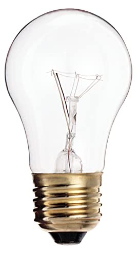 S3720 130V Medium Base 40-Watt A15 Light Bulb, Clear