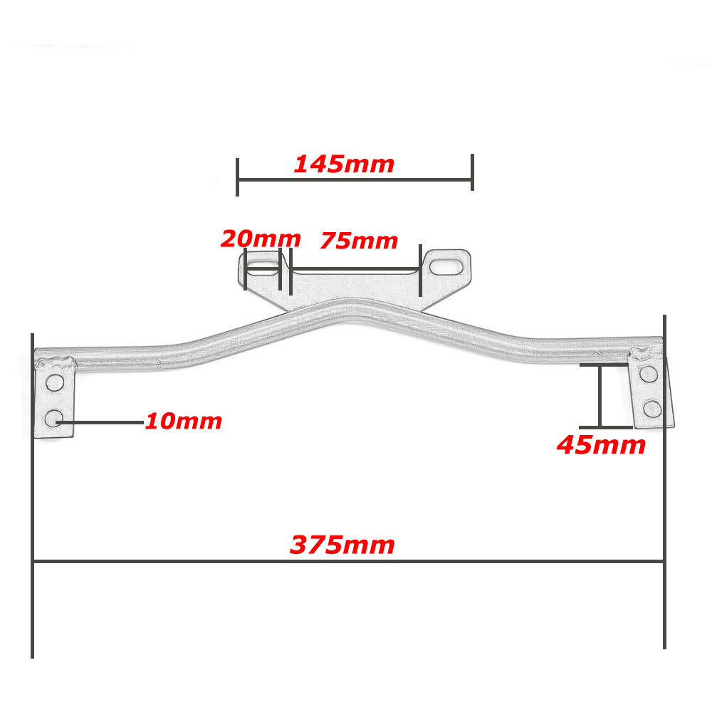 Motorcycle Driving Passing Spot Fog Turn Signal Light Bar W/ Bracket For Harley