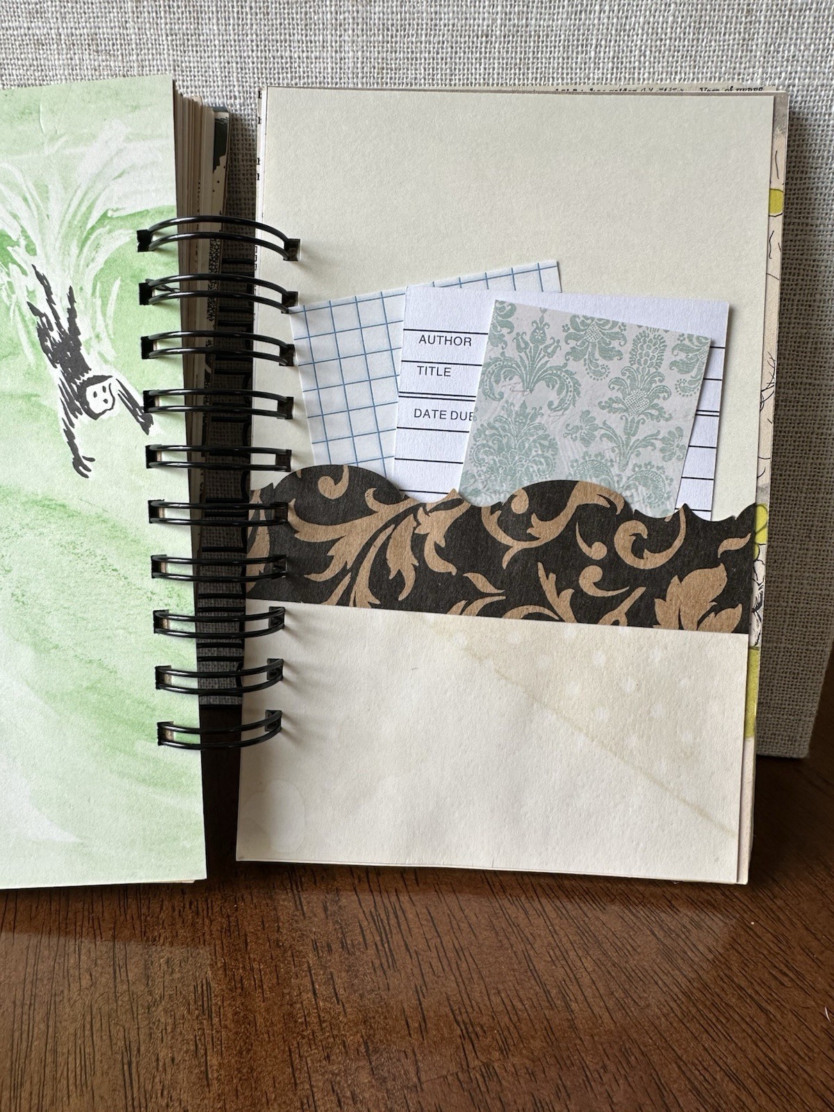 Nancy Drew Book Cover Handmade Junk Journal New, Blank, Spiral Bound