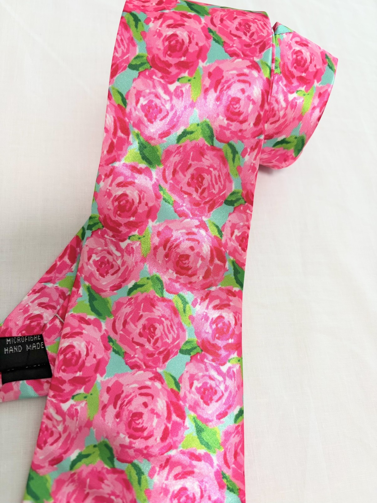 Men's Tie made from Lilly Pulitzer fabric Polyester, Hotty Pink First Impression