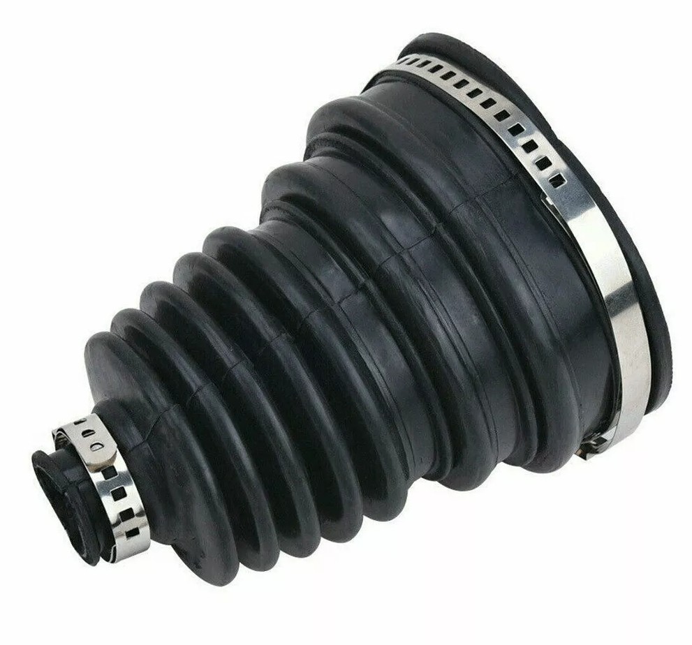 2‌X Car Drive Shaft CV Axle Joint Boot Dust Cover Kit Universal Rubber w/Clamp‌s