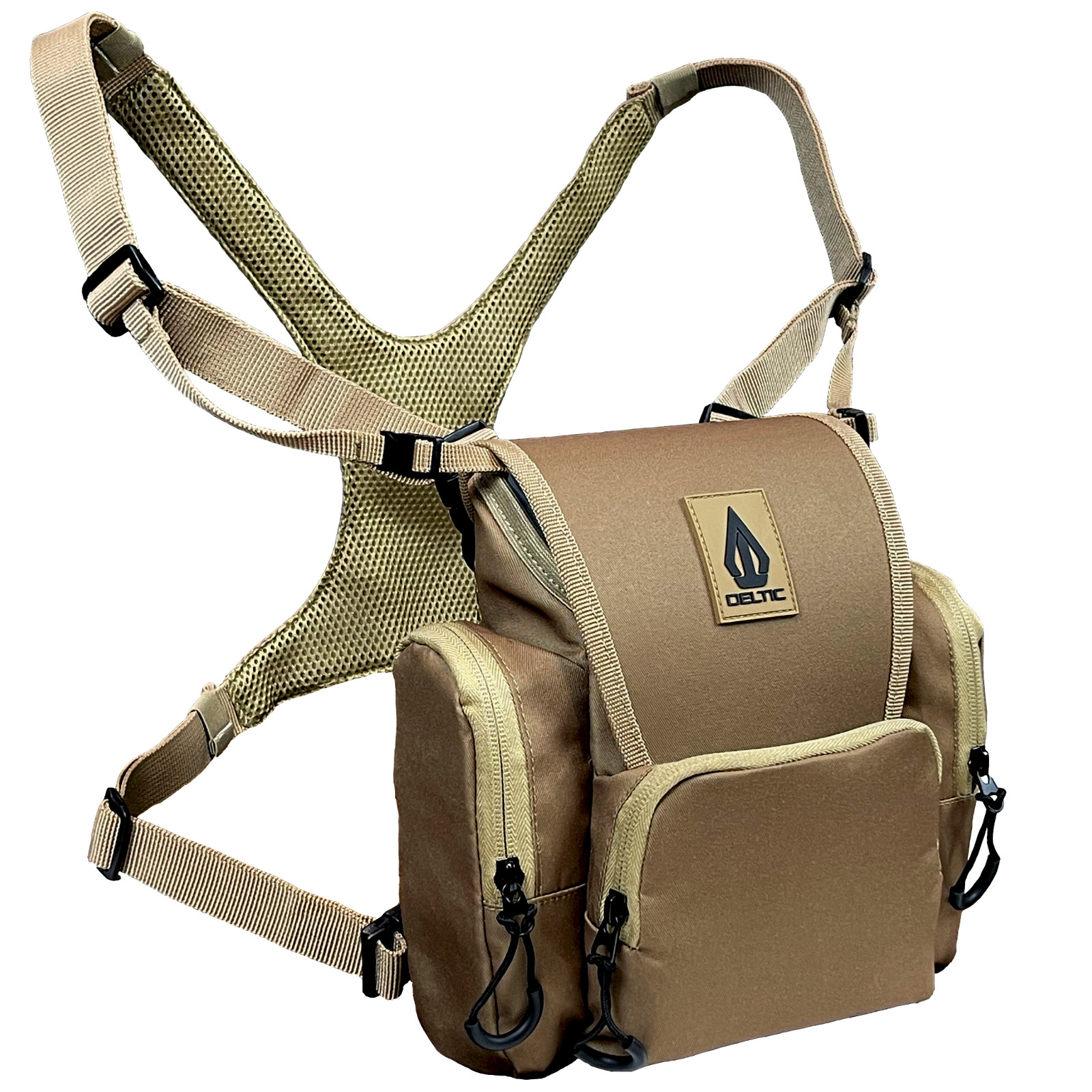 Deltic Tracker XL Bino Harness with Adjustable Straps and Rain Cover