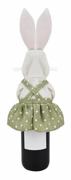 Celebrate Easter Bunny in Cute Dress Wine Bottle Cover Great Unique Gift