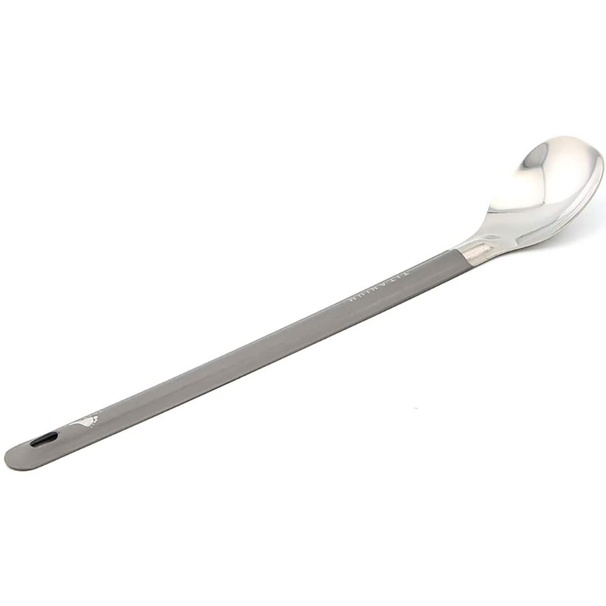 TOAKS Titanium Long Handled Spoon with Polished Bowl SLV-11 - Outdoor Camping