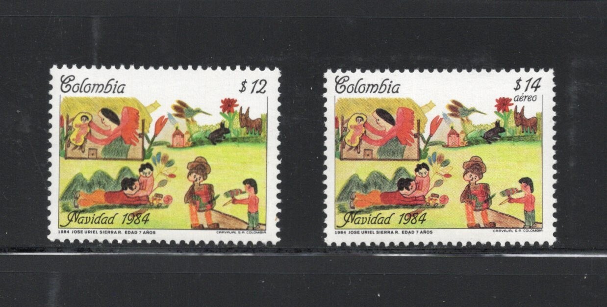 R9195   Colombia   1984   Christmas   2v.   MNH