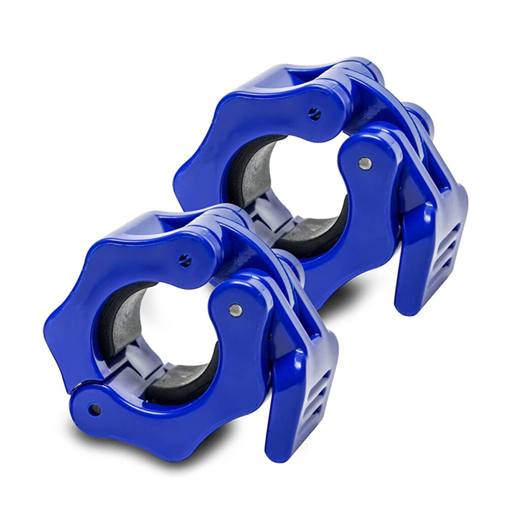 US Olympic 1-2" Inch Barbell Clamps Quick Release Standard Bar Weight Plates
