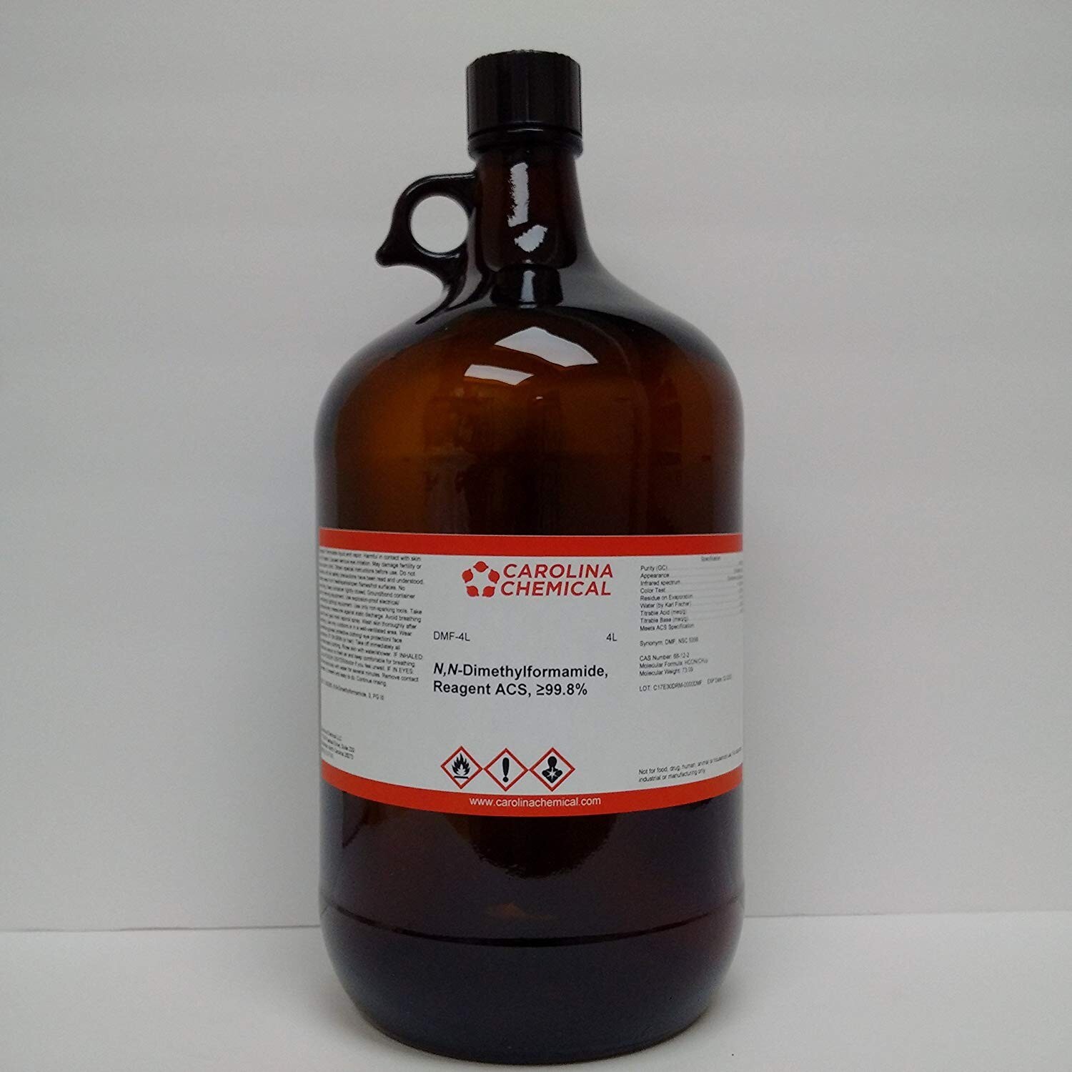 Dimethylformamide DMF Reagent ACS, ≥99.8%, 4 Liters / 1 gallon