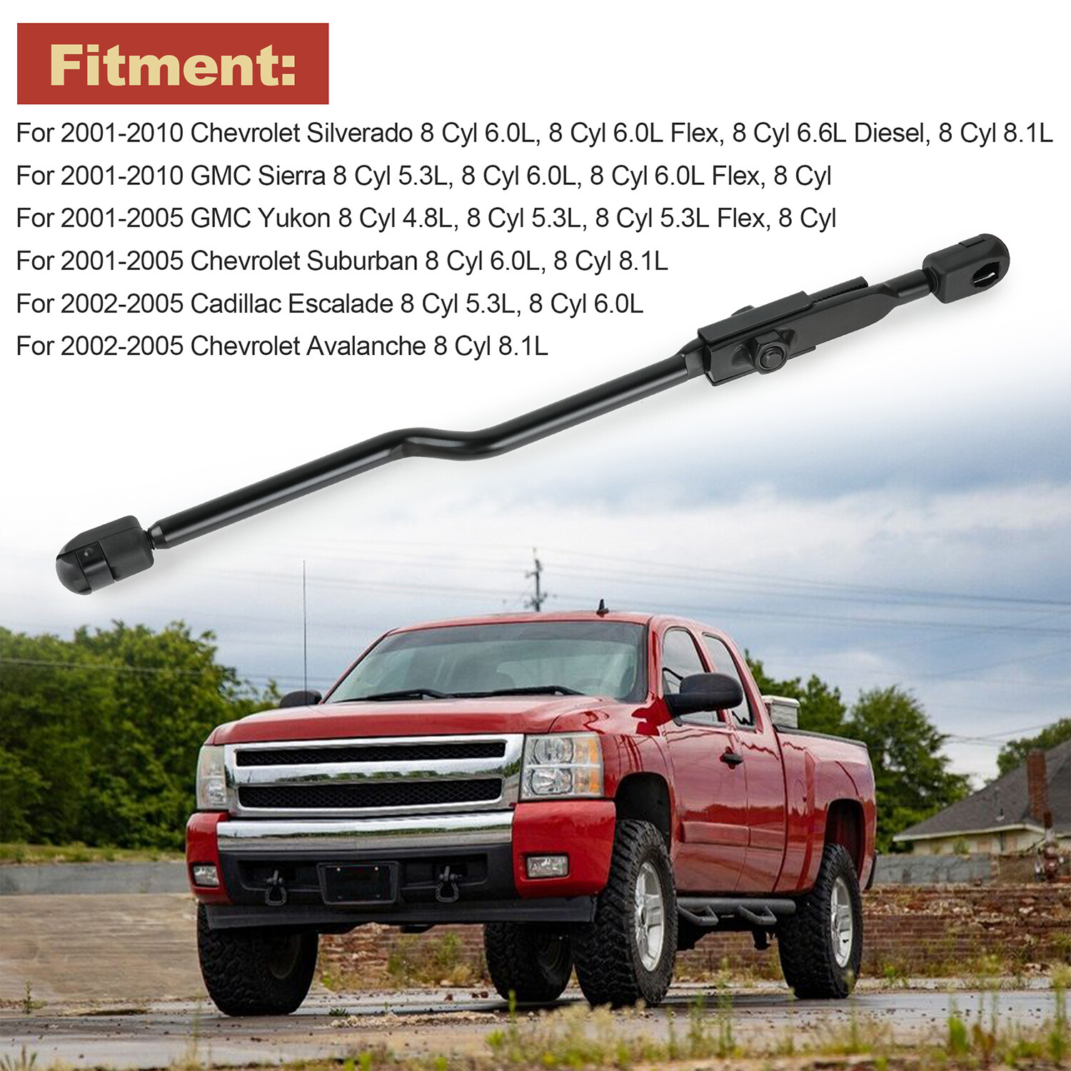 15017377 Transfer Case External Shift Control Rod For GM Chevrolet 2001-2010