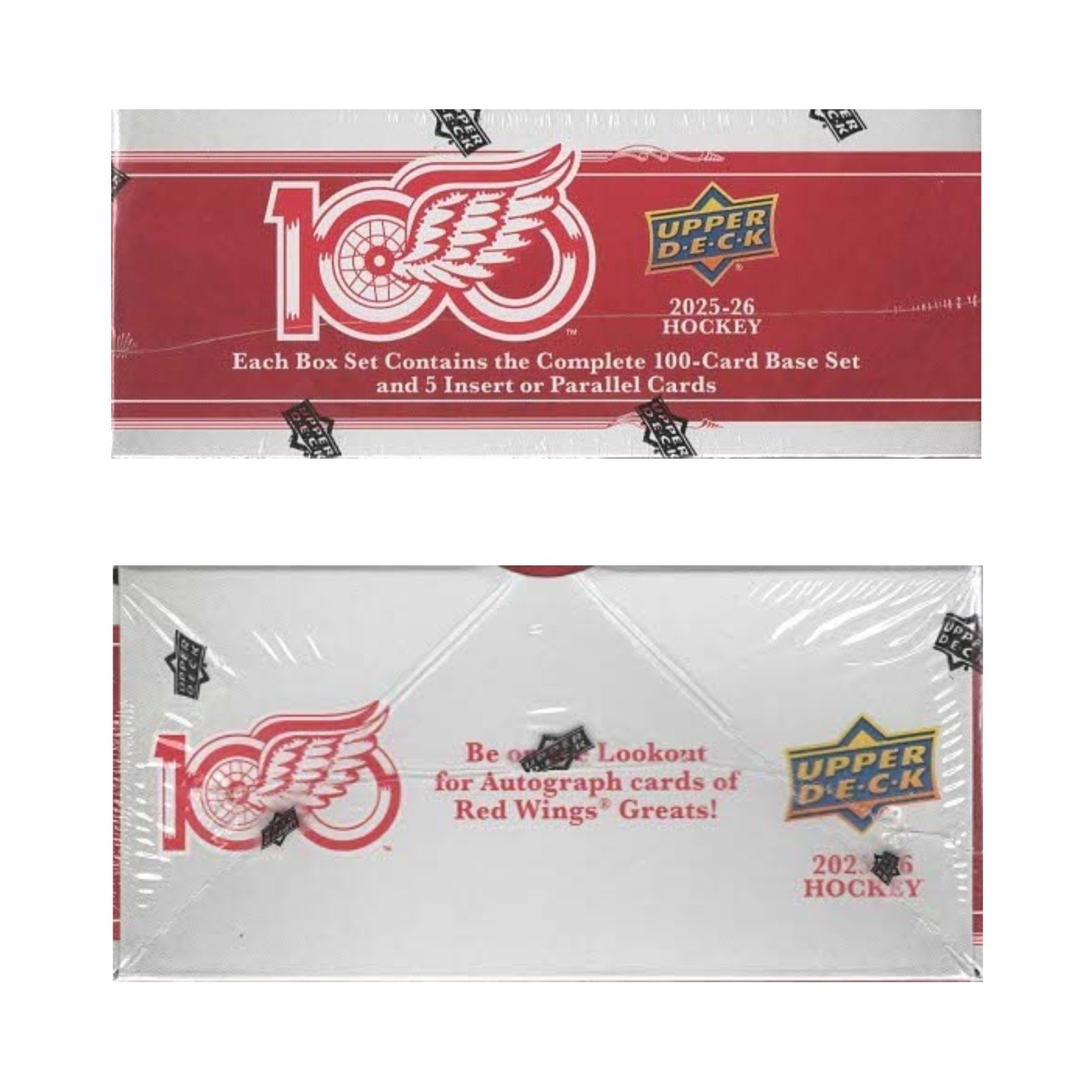 2025-26 Upper Deck Detroit Red Wings Centennial 105Ct. Hockey Box Set | Sealed