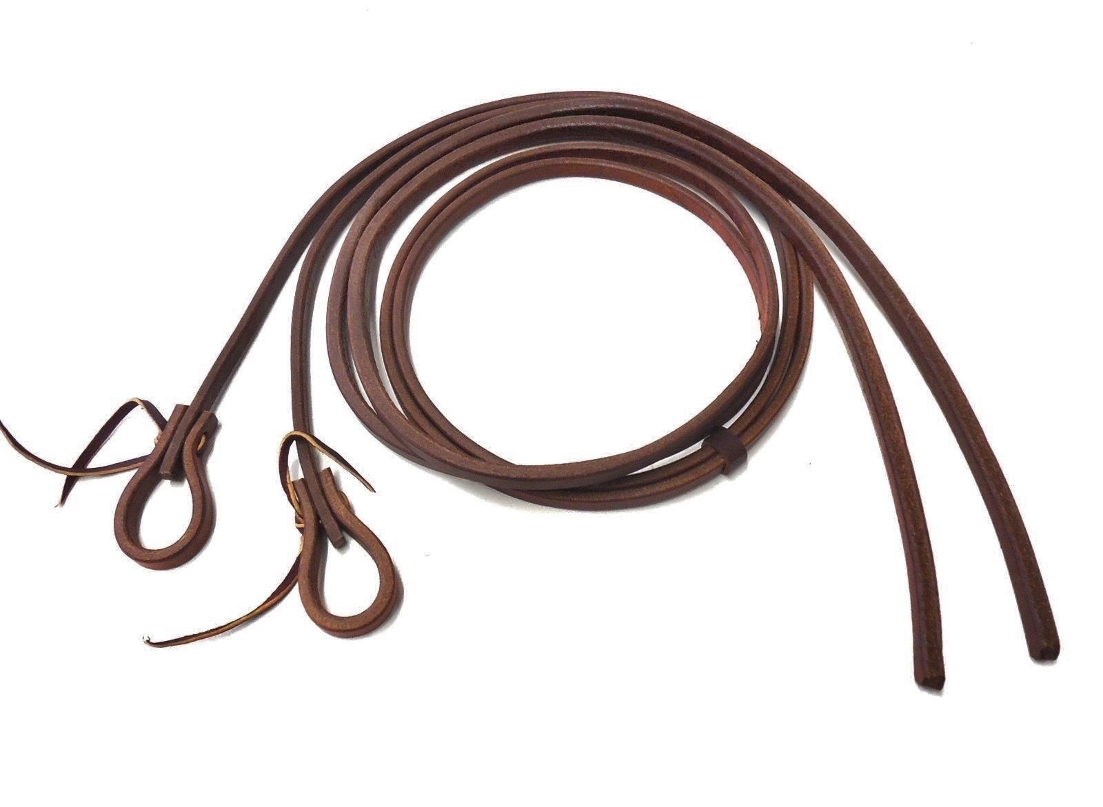 Working Cowboy Split Reins Heavy Oil Dipped 5/8" x 8' Weighted Ends