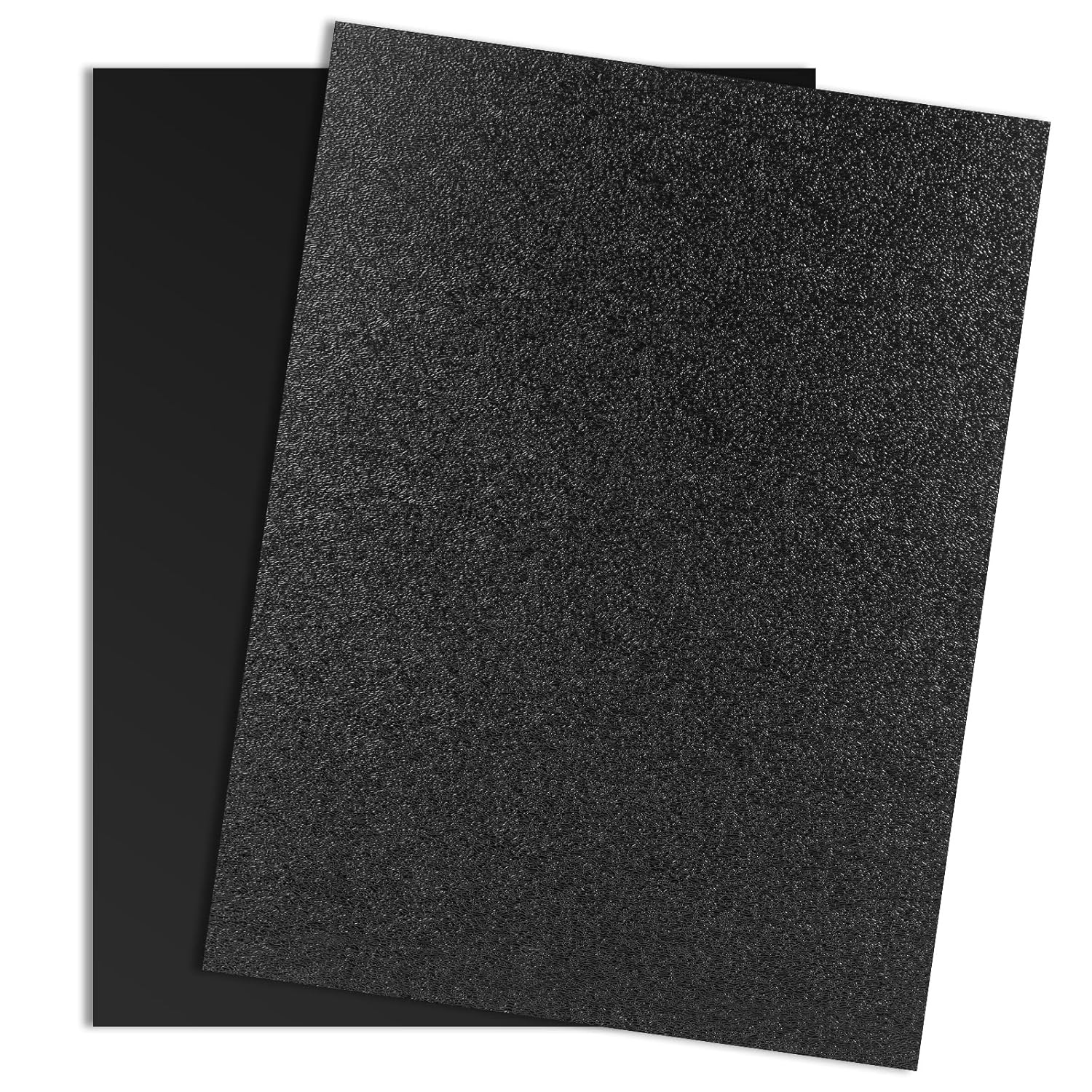 ABS Plastic Sheet 12" X 16" 1/4 Inch Thick 2-Pack Black Rigid Moldable
