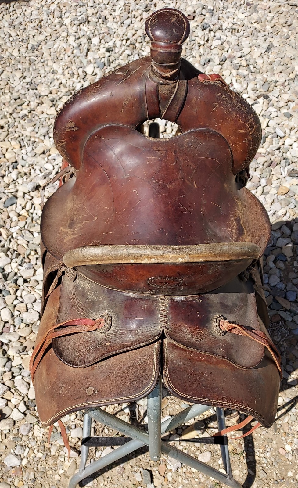 Antique Joseph Sullivan Fort Benton Montana - Saddle - Square Skirt - 13" seat