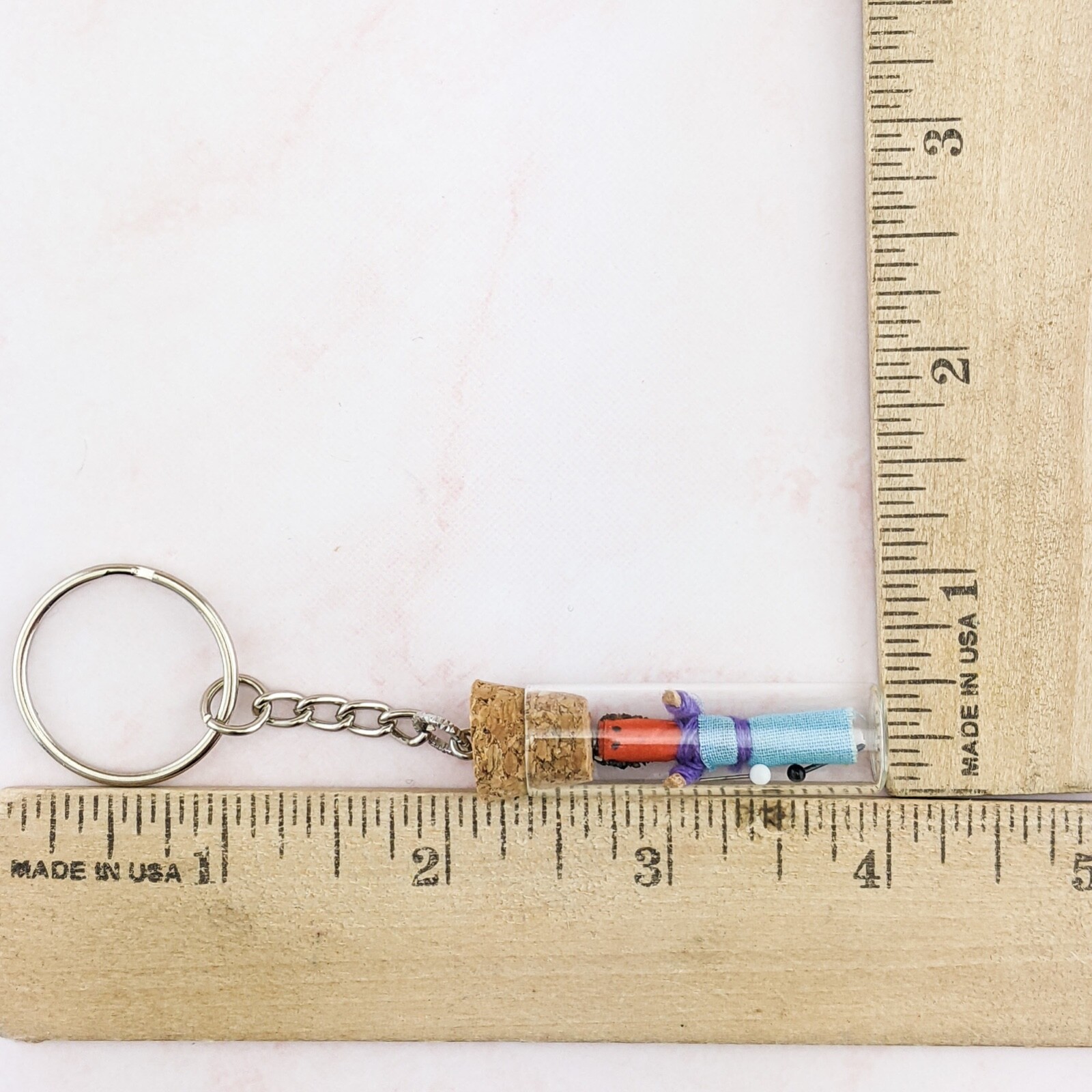 V7 Portable Emergency Voodoo Doll Kit gift Bizarre macabre Key Chain oddities