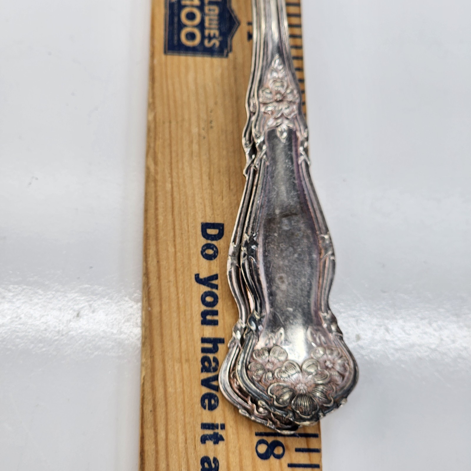 5 Vtg Silverplate Serving Spoons Wm Rogers Arbutus & Old Company Signature Rose