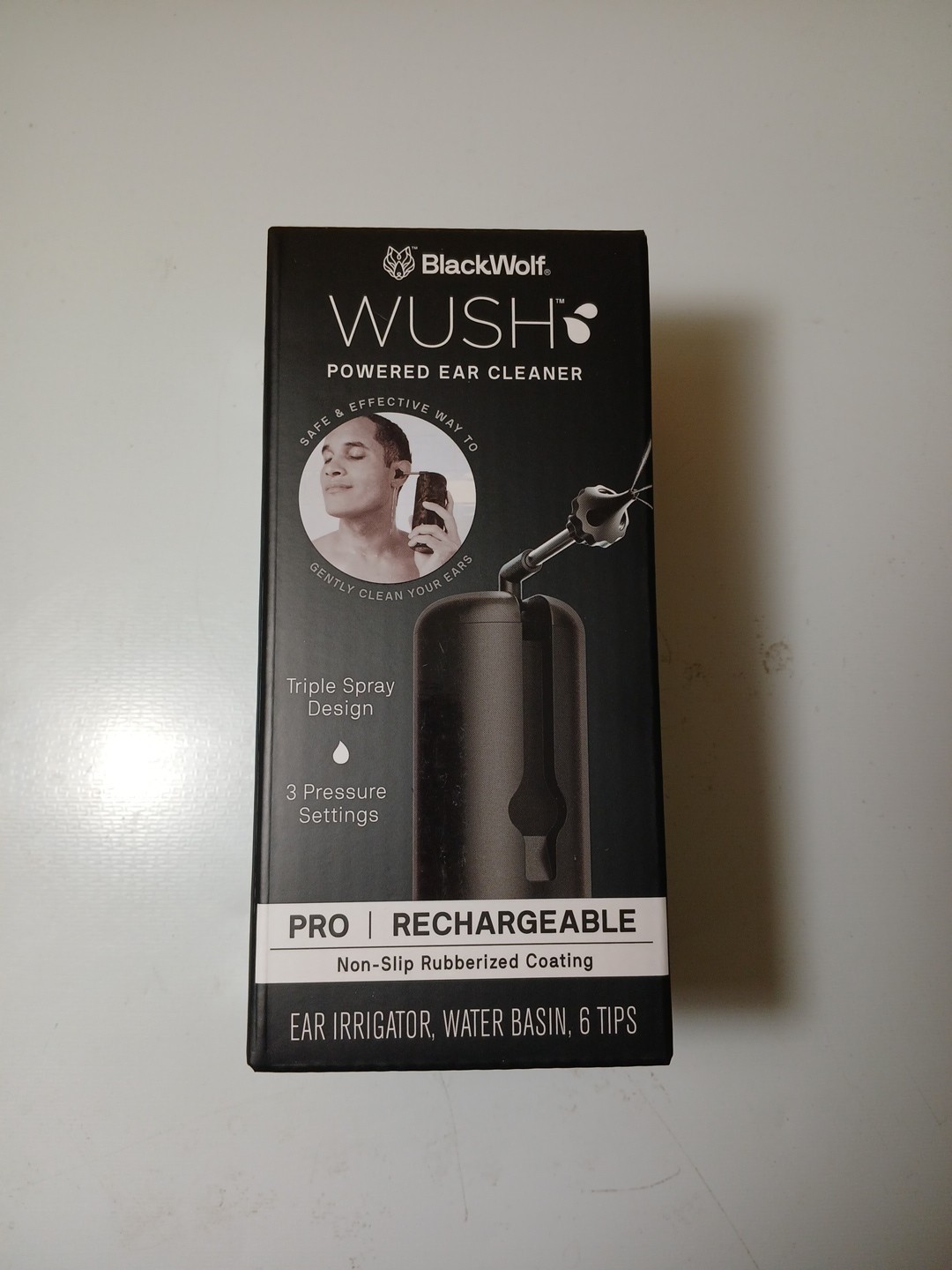 Wush Powered Ear Cleaner Pro Rechargeable Wax Remover And Irrigation Triple Jet