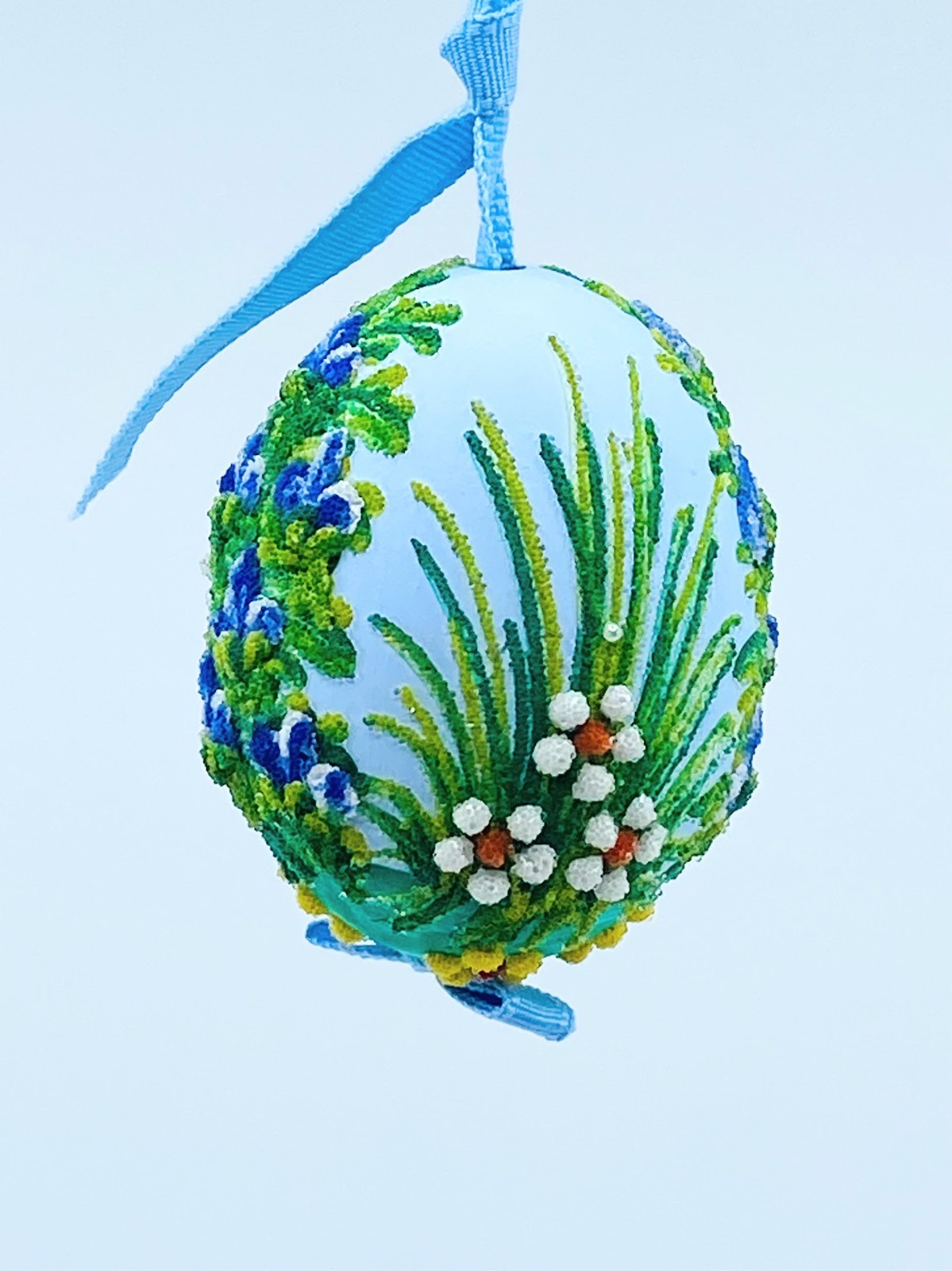 Easter Egg Ornament: Peter's Seasons GMBH; Butterfly in Spring Garden