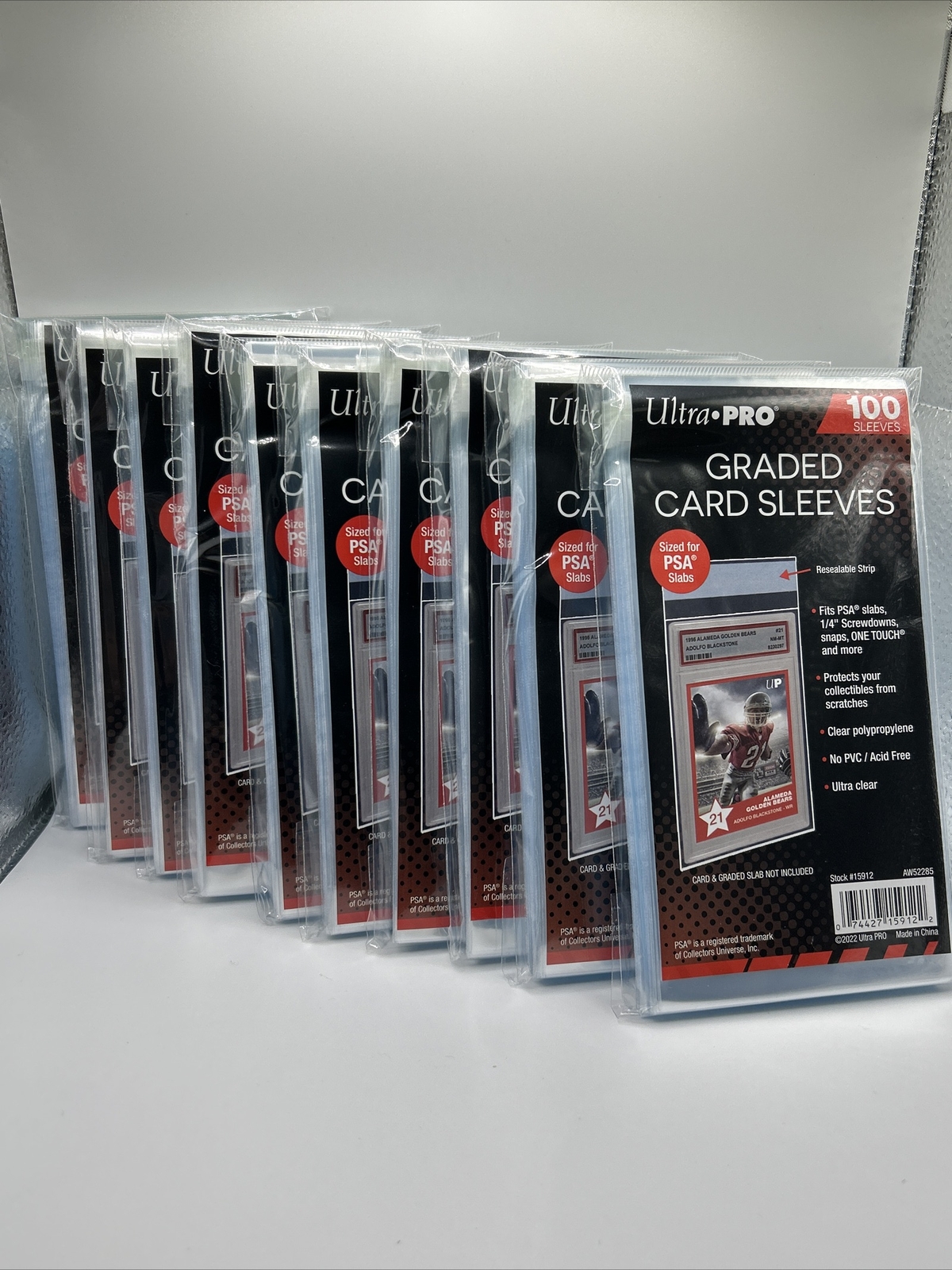 Ultra Pro GRADED Card Sleeves  PSA Perfect Fit 10 Packs of 100, 1000 Total