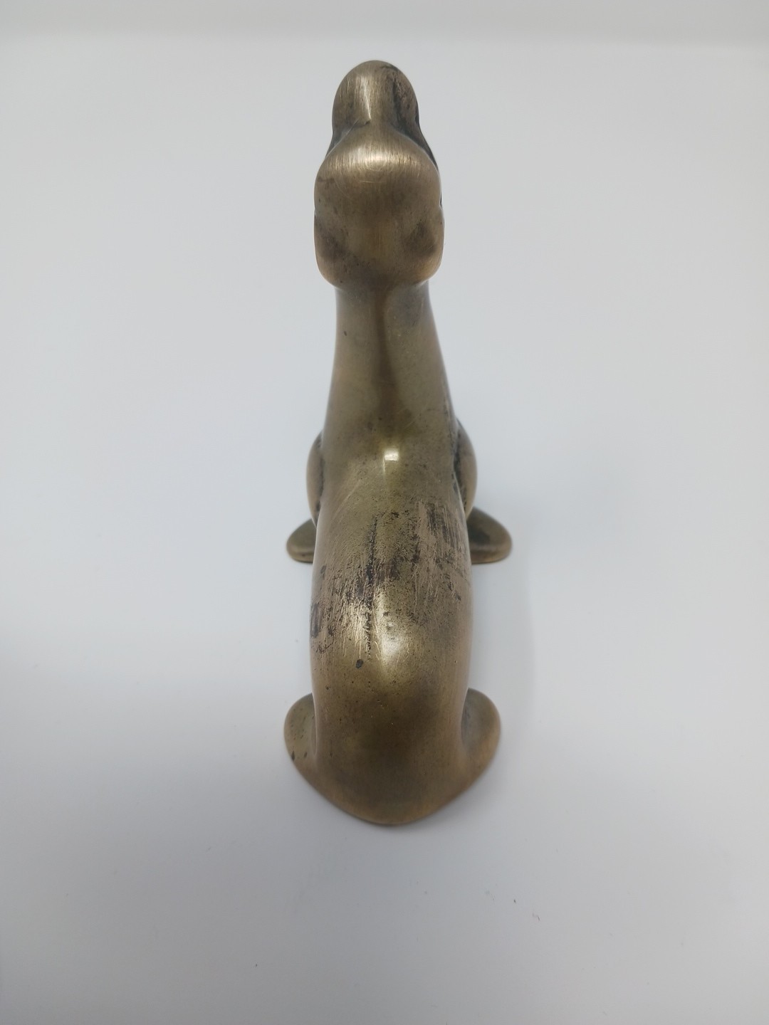 Vintage Seal / Sea Lion Solid Brass Statue Figurine Paperweight 3” Tall MCM