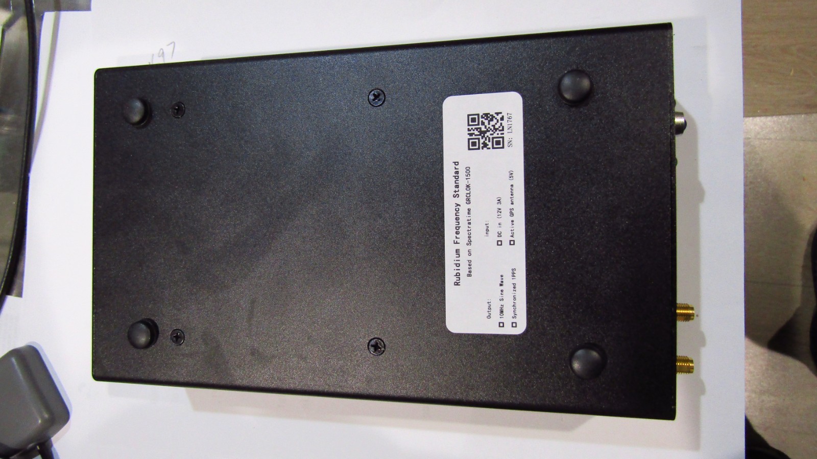 GPS disciplined Rubidium standard based on SPECTRATIME GRCLOK-1500