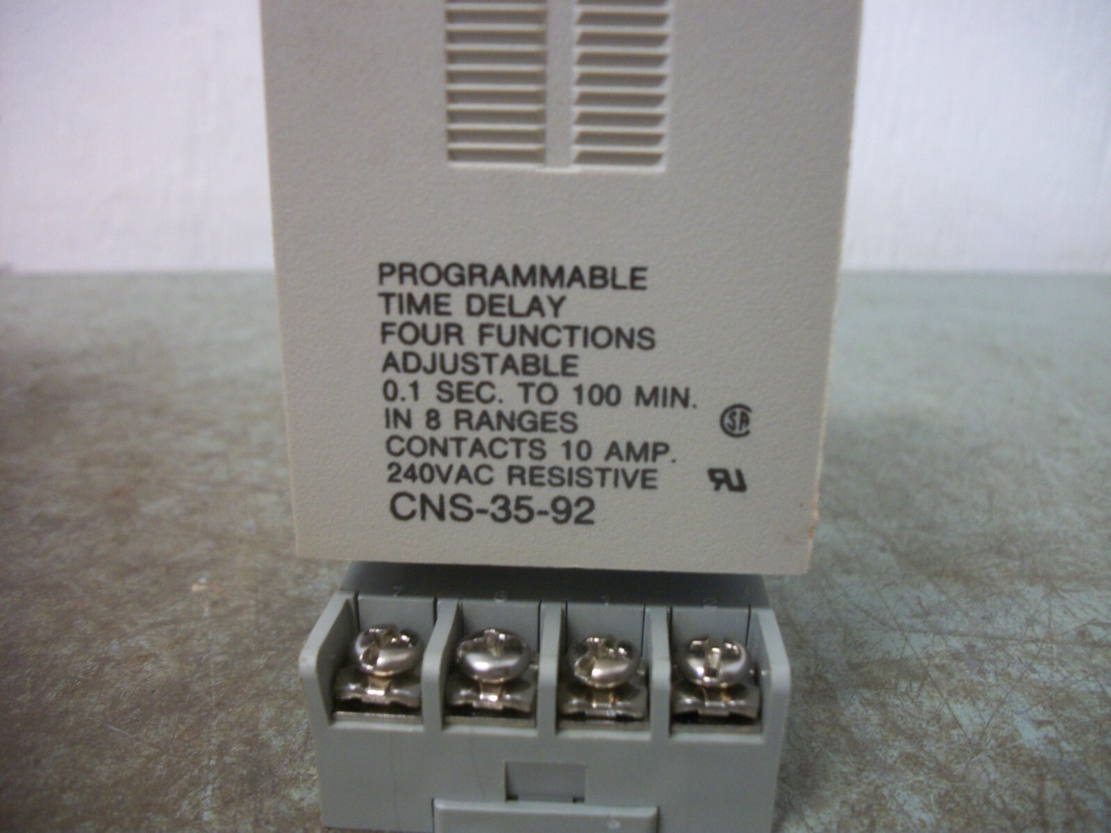 POTTER & BRUMFIELD PROGRAMMABLE TIME DELAY RELAY CNS-35-92 0.1SEC TO 100MIN