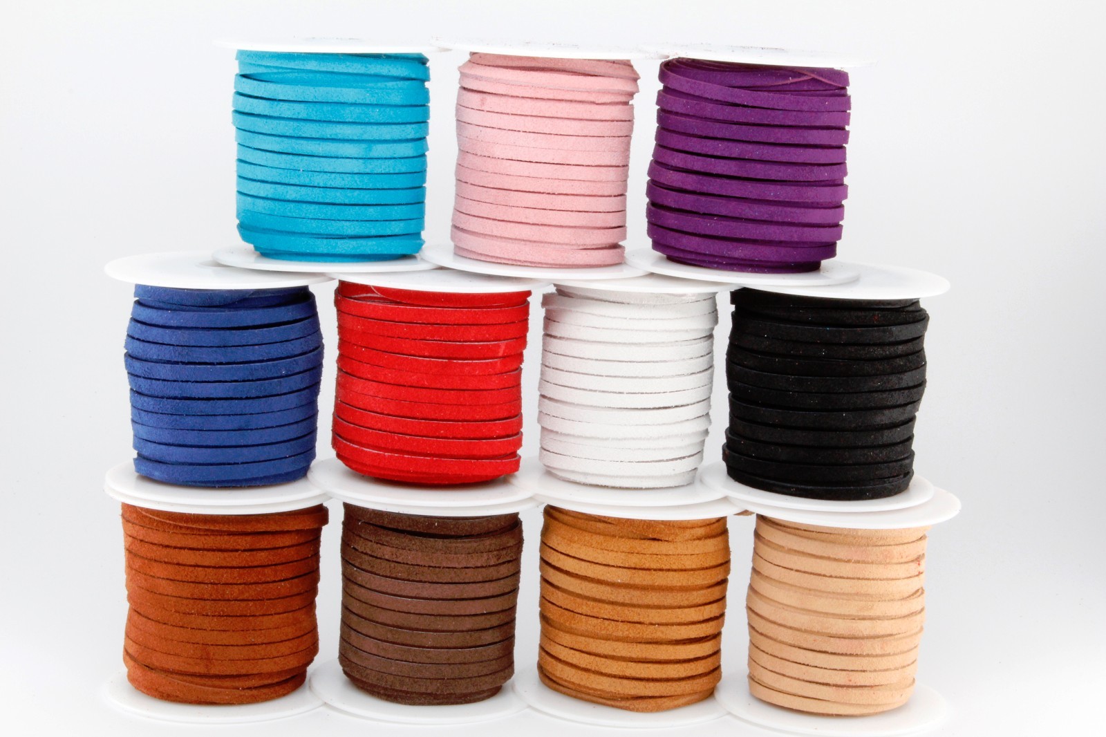 Leather Craft Suede Lace Jewelry Spool DIY Lot 3/16" Inch x 25 Yards 75 Feet 5MM