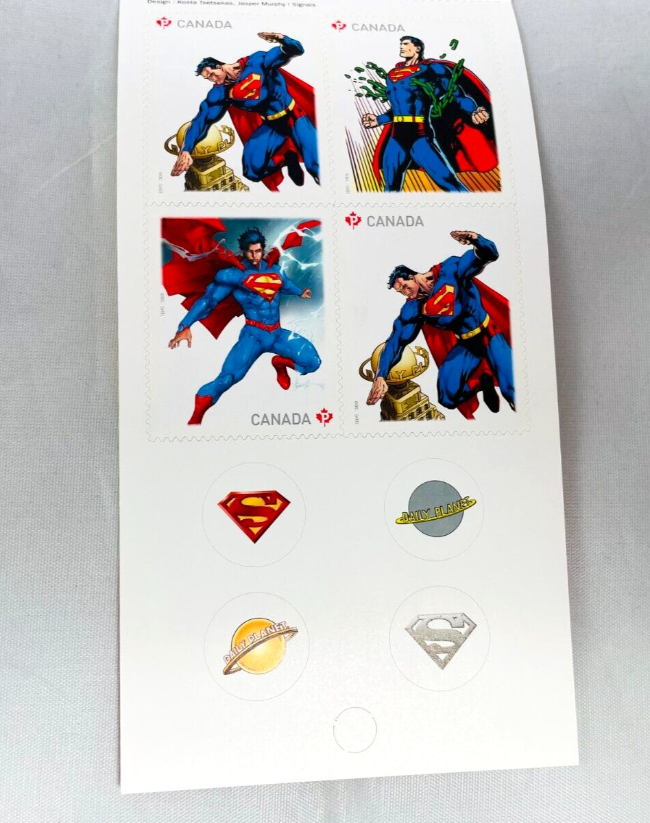 SUPERMAN 75TH ANNIVERSARY BOOKLET 10 STAMPS COLLECTORS EDITION IN FULL COLOR