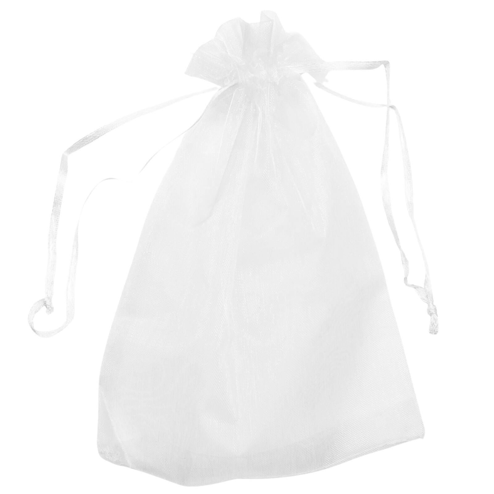 White Drawstring Organza Gift Bags Wedding Party Favor Jewelry Pouches 20/50/100
