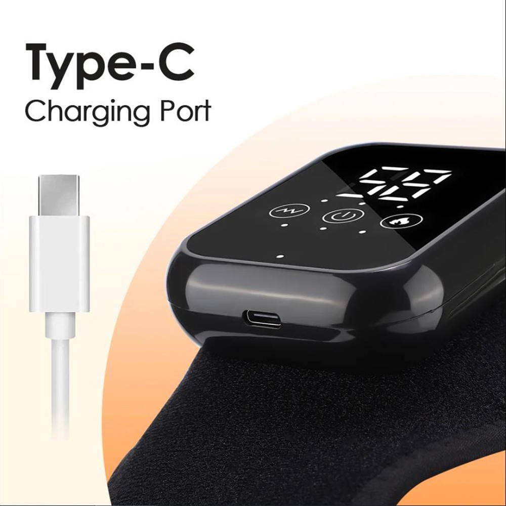 2x Electric Foot Ankle Massager Heating Vibration & Hot Compress Pain Relief