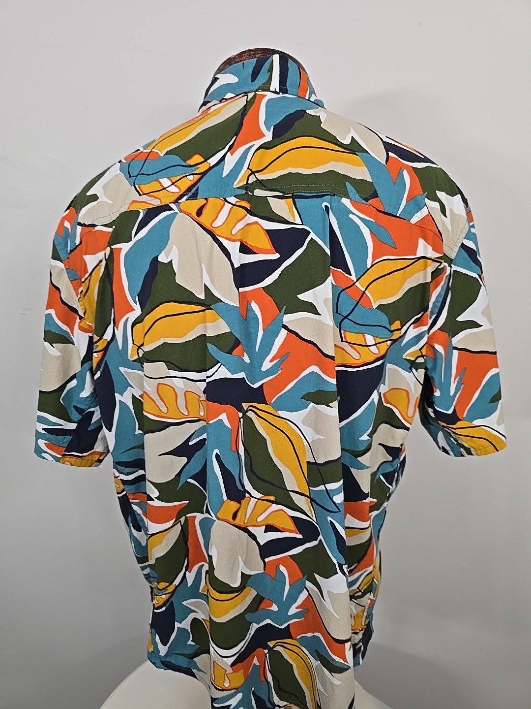 REI Co-Op Trailmade Short Sleeve Button Up Hawaiian Shirt XL Vacation Hiking