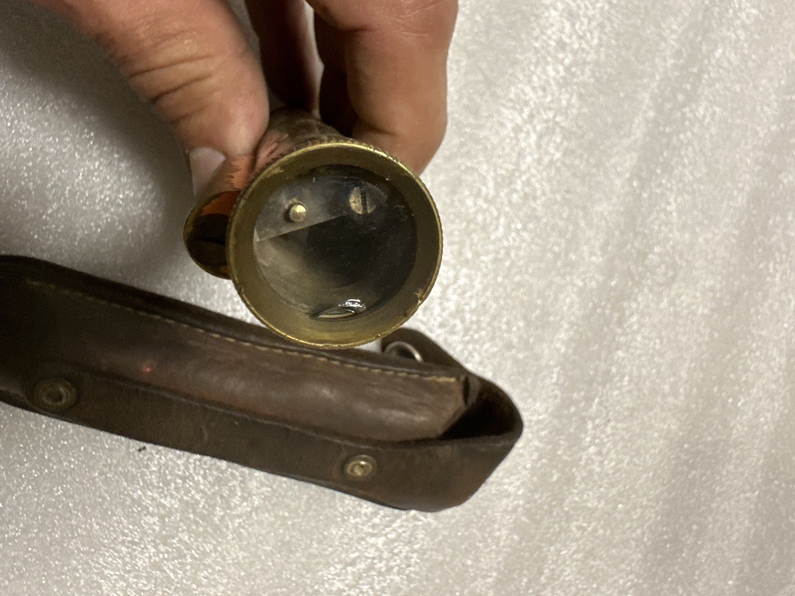 Vintage Leupold or Kueffel & Esser Hand Held Bubble Level Surveyor Scope w/Case