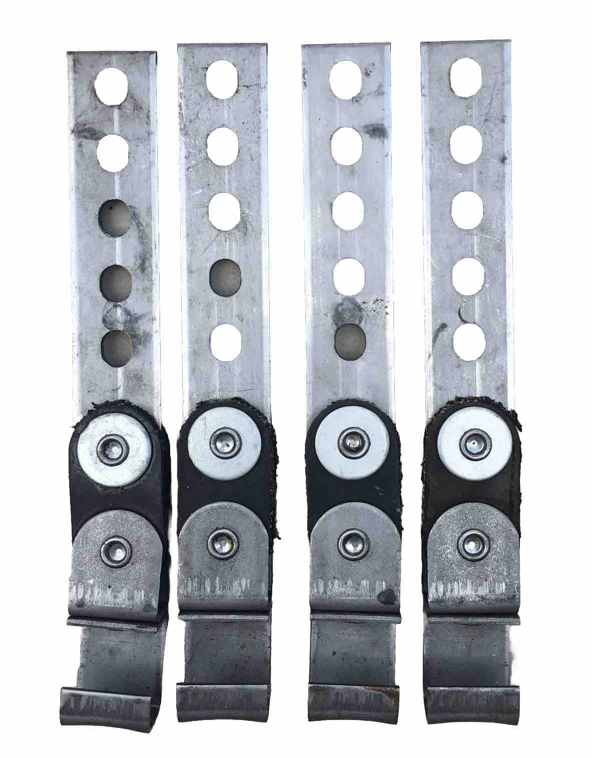 4x UNIVERSAL 360° OPEN  STRAP SWIVEL EXHAUST  HANGERS