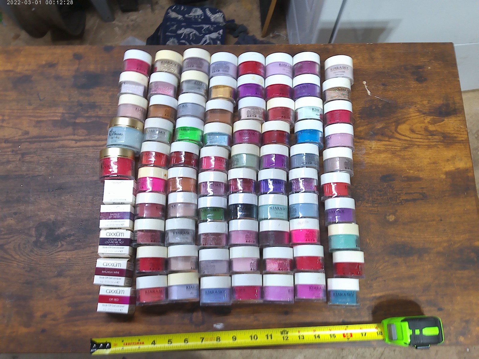 Kiara Sky dip powder HUGE LOT!!HUGE SALE!!70PC-BUY NOW!! $250.00 USED BEST PRICE