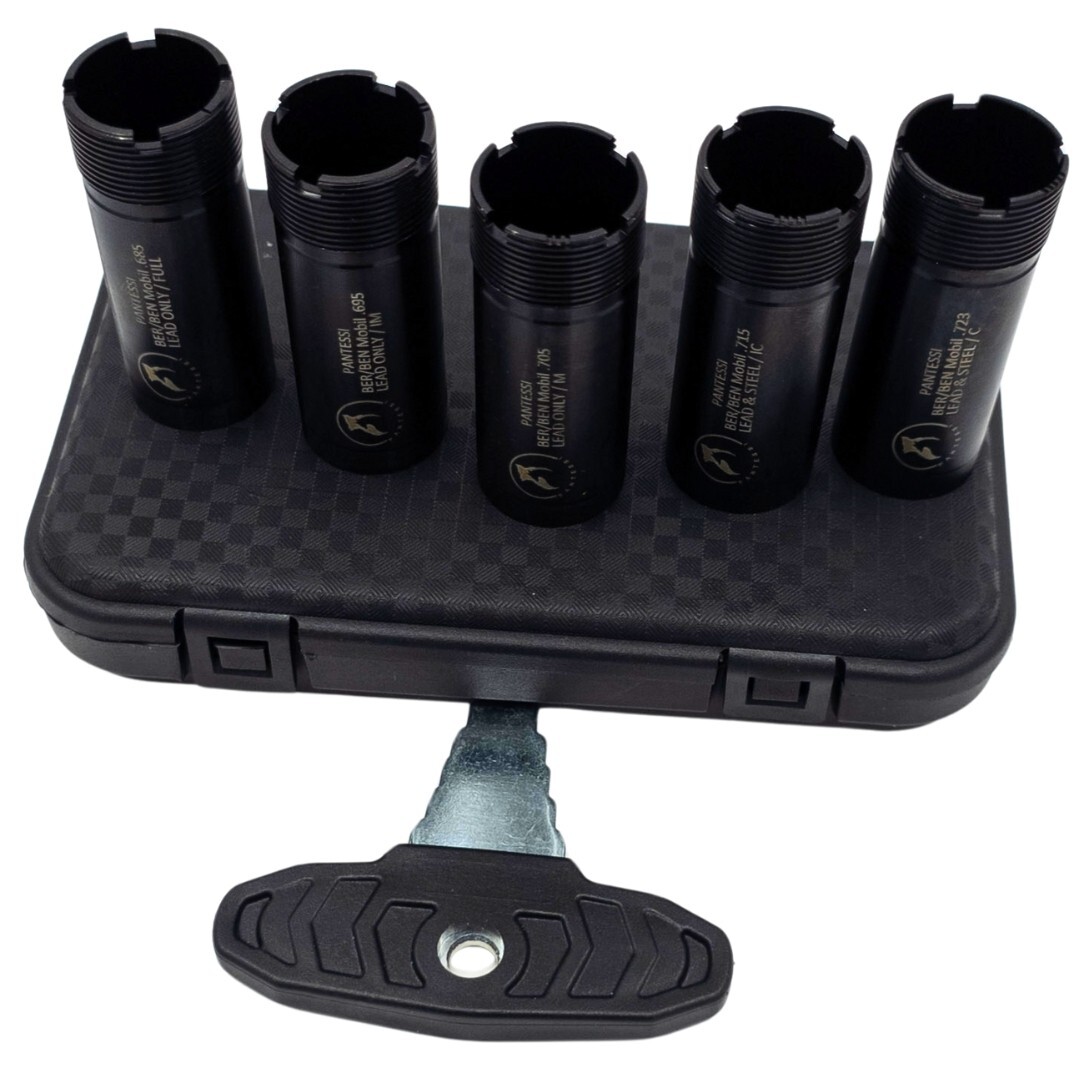 Beretta/Benelli Mobil Thread 12ga Flush Choke Tubes Set 5 pcs Black Pantessi