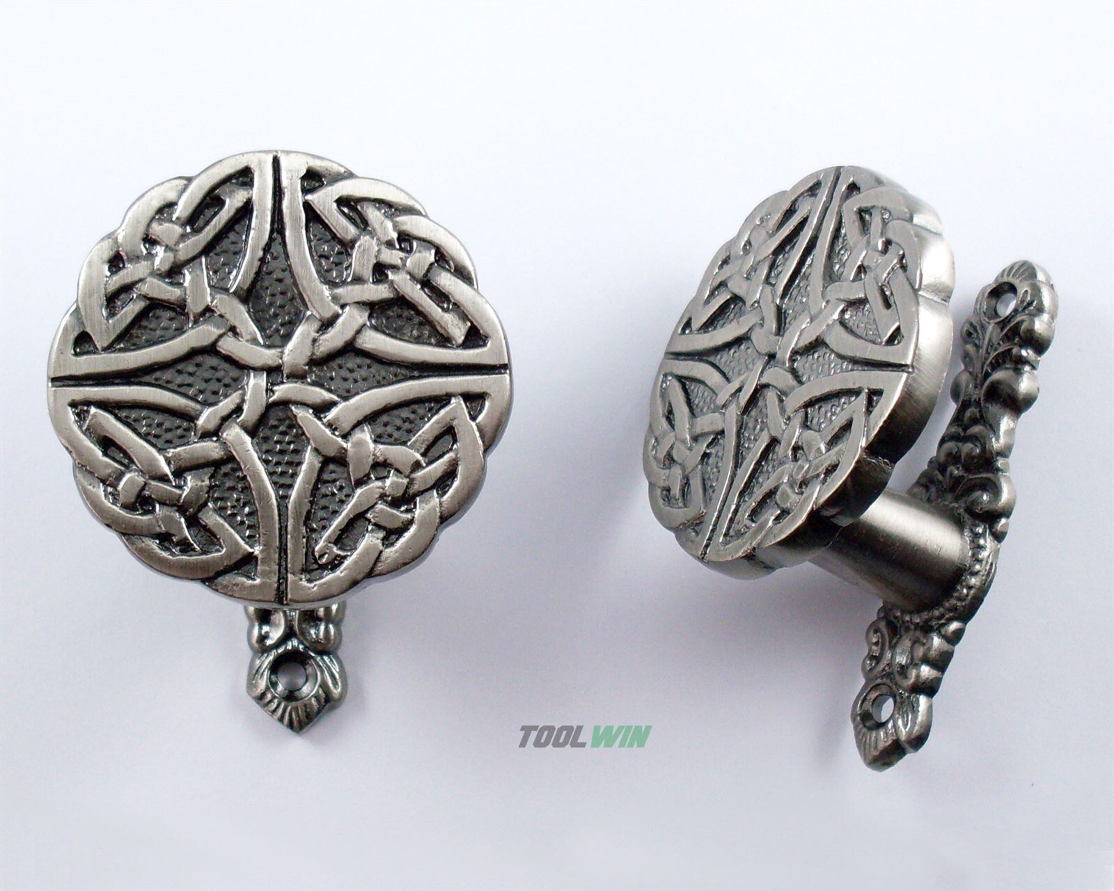 2-pc. Celtic Knot Sword Hanger Set Wall Mount Bracket Hooks