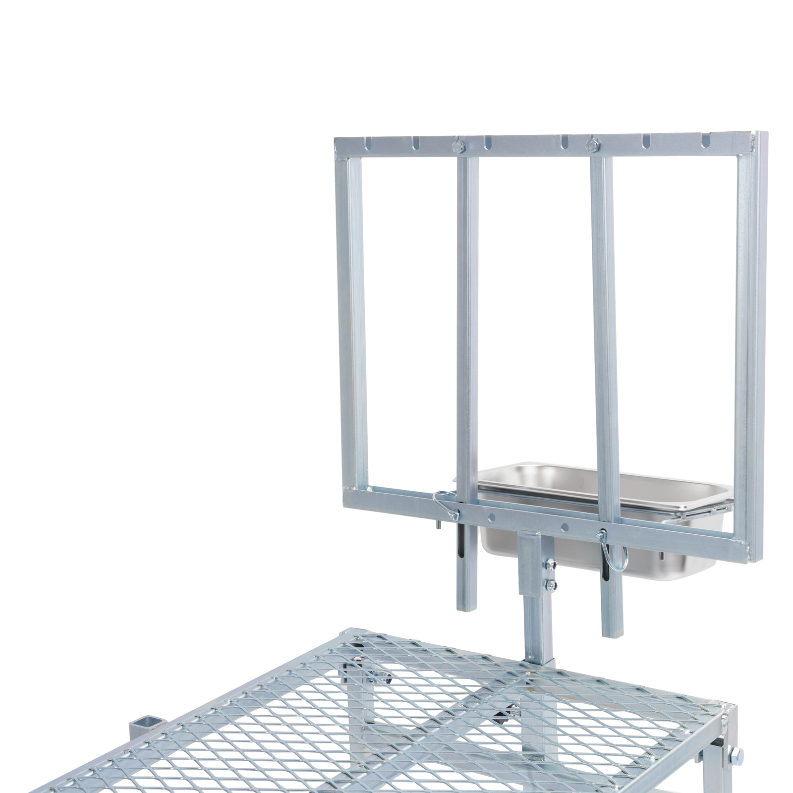 Adjustable Horned Milking Livestock Feeder Stand For Goats Trimming W/ Feeder