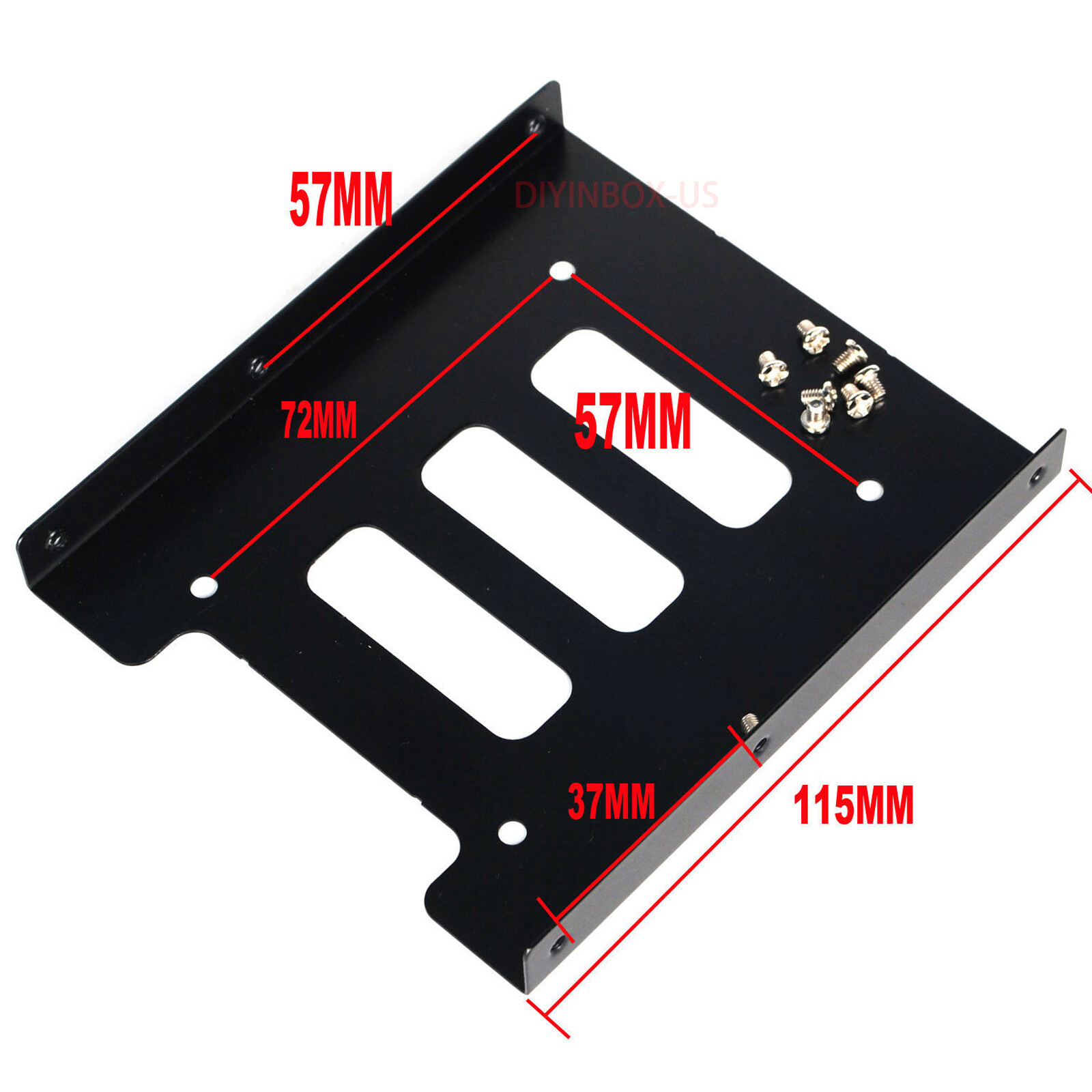 Lot 2.5" to 3.5" Bay SSD Metal Hard Drive HDD Mounting Bracket Adapter Dock Tray