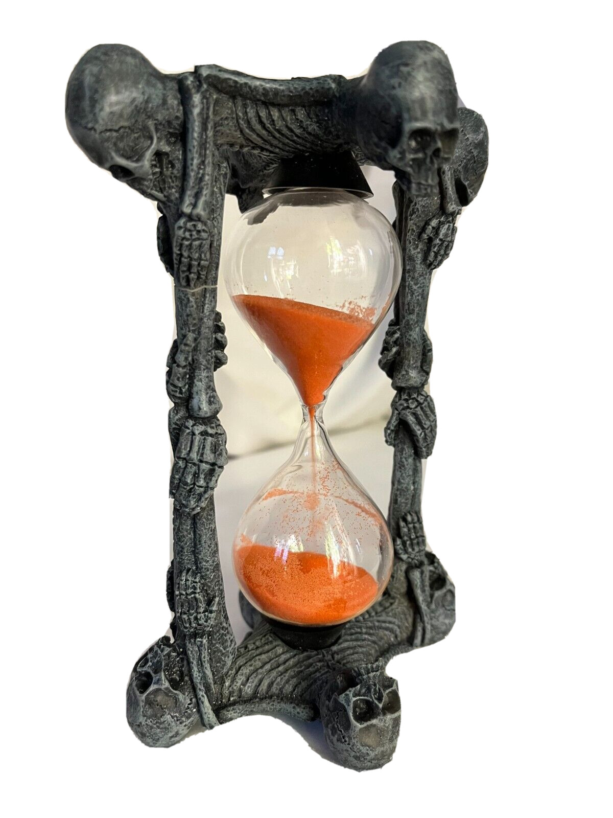 Hourglass Skeletons w/orange sand